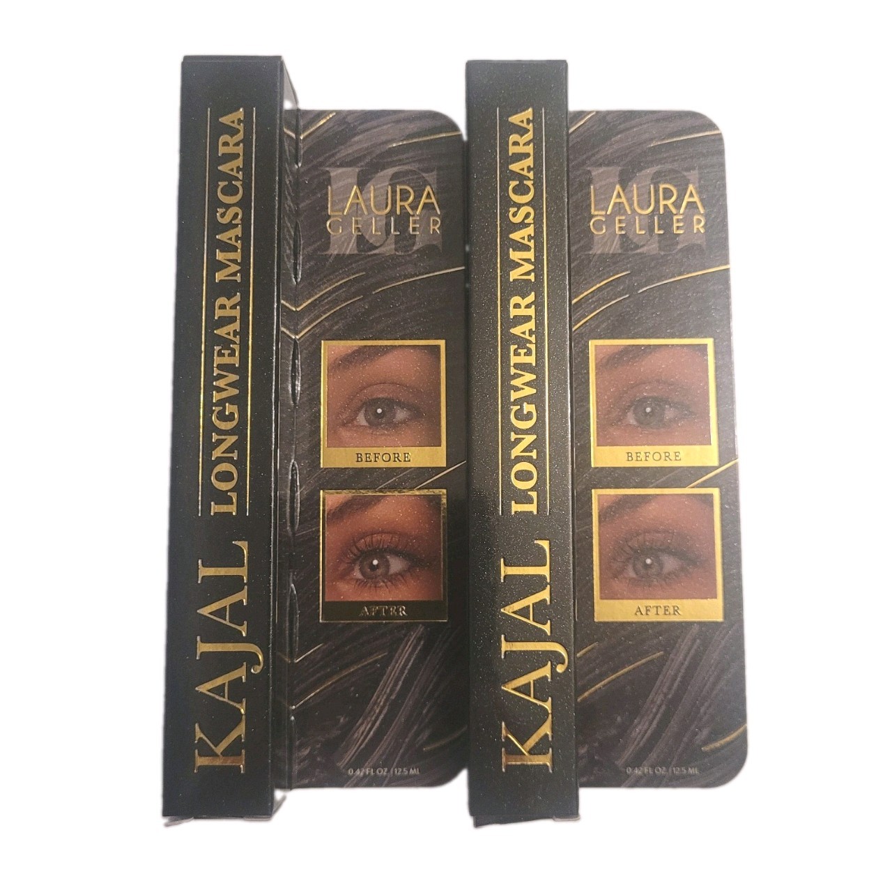 Lot of 2 Laura Geller Kajal Longwear Mascara In Black .42oz NIB