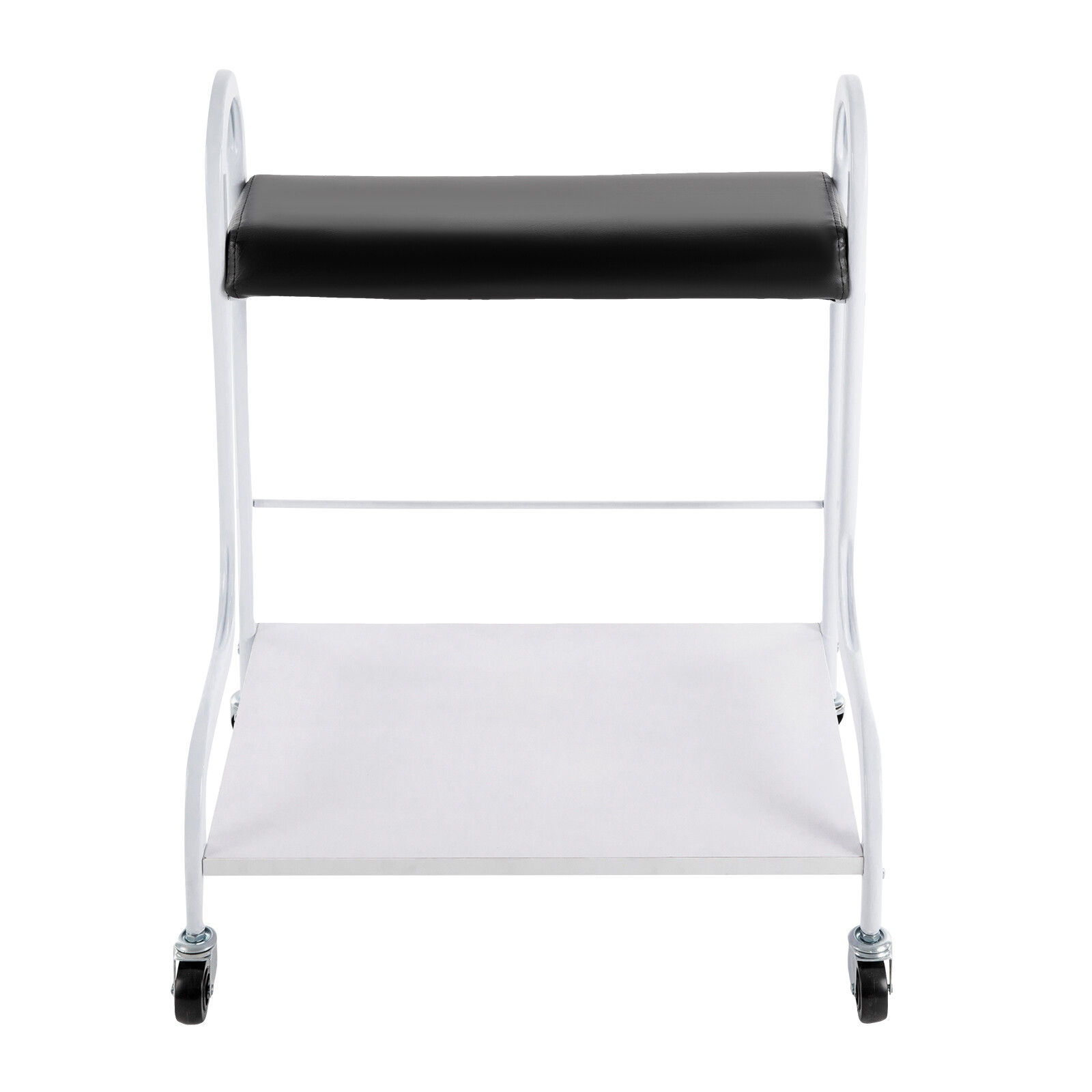 2 Layer Silver Beauty Salon Nail Or Foot Bath Spa Portable 4 Wheeled Trolleys