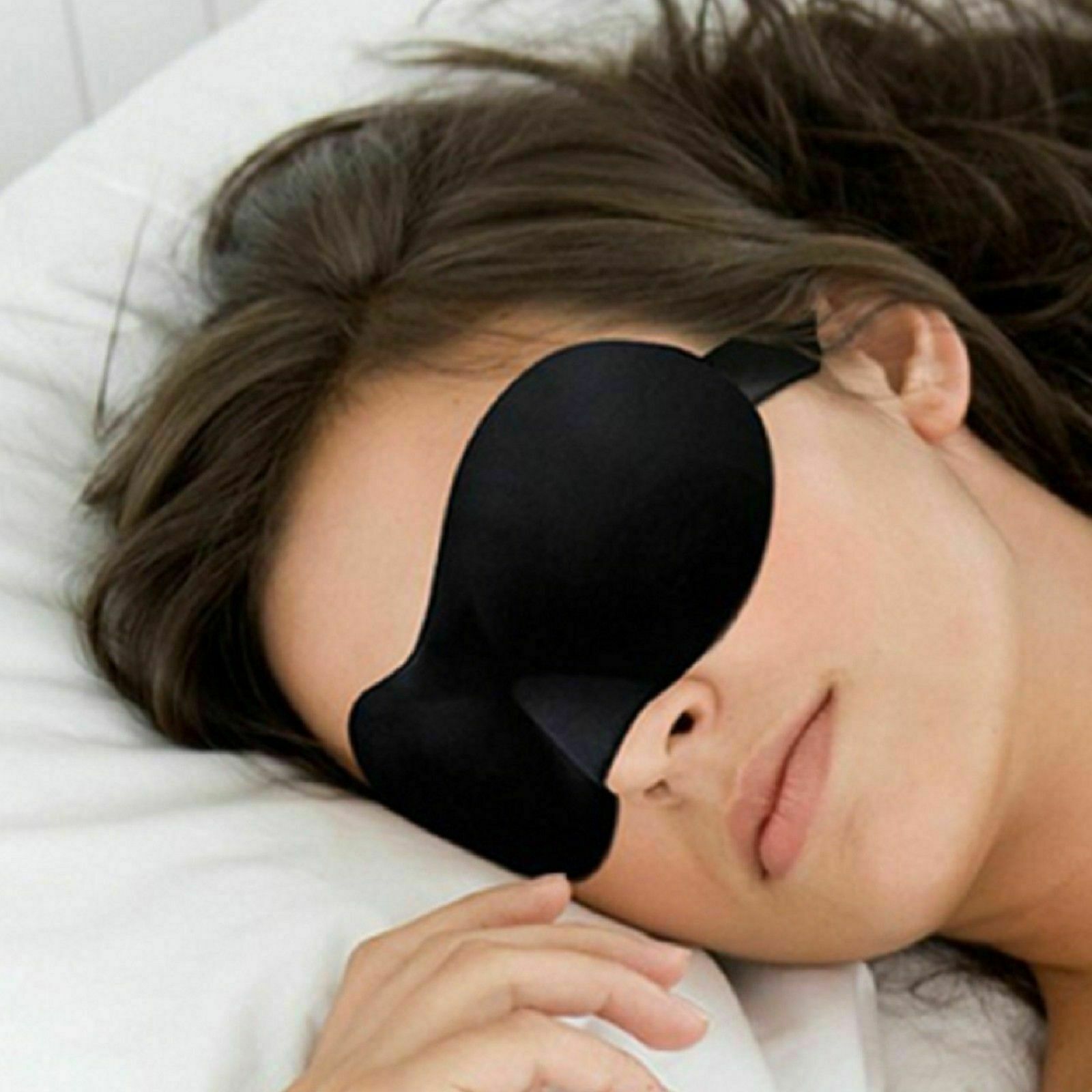 3D Eye Mask Sleep Soft Pad Shade Cover Rest Relax Sleeping Blindfold Travel New