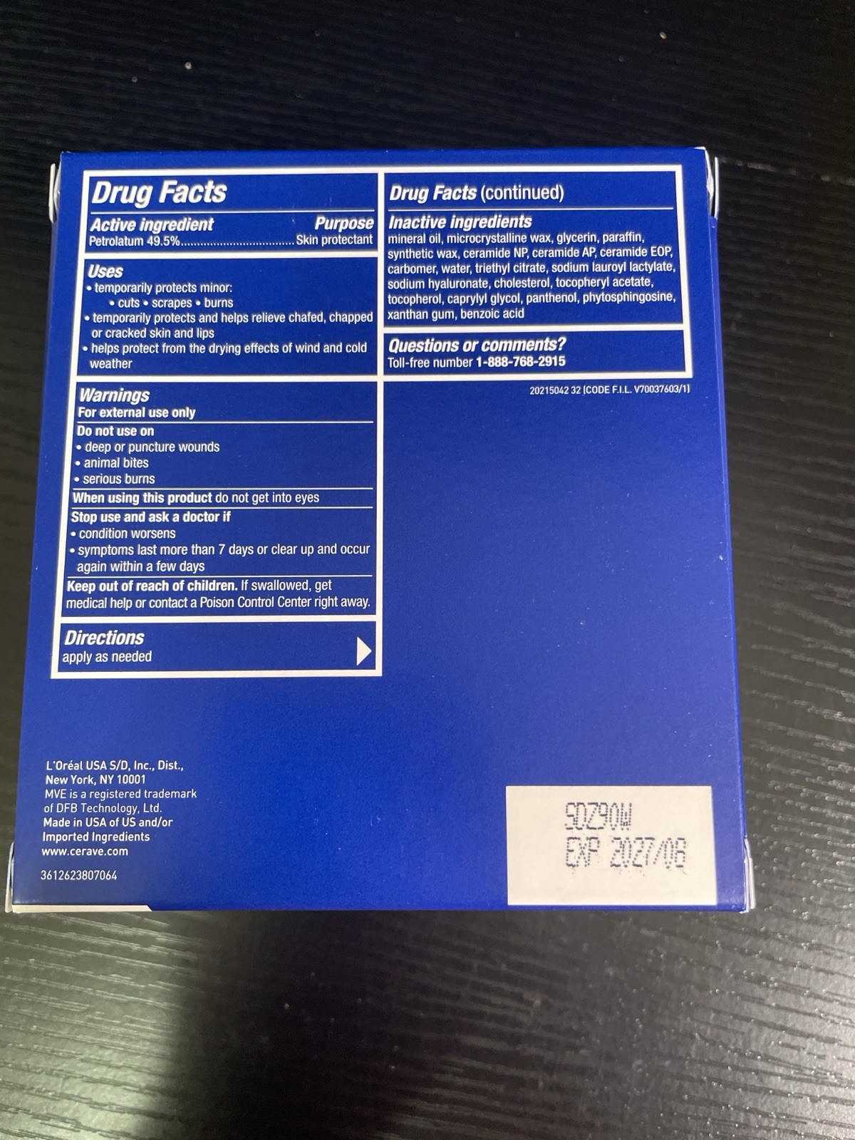 CeraVe Healing Ointment Sample Lot 15 Tubes 0.08oz Each Exp 08/2027