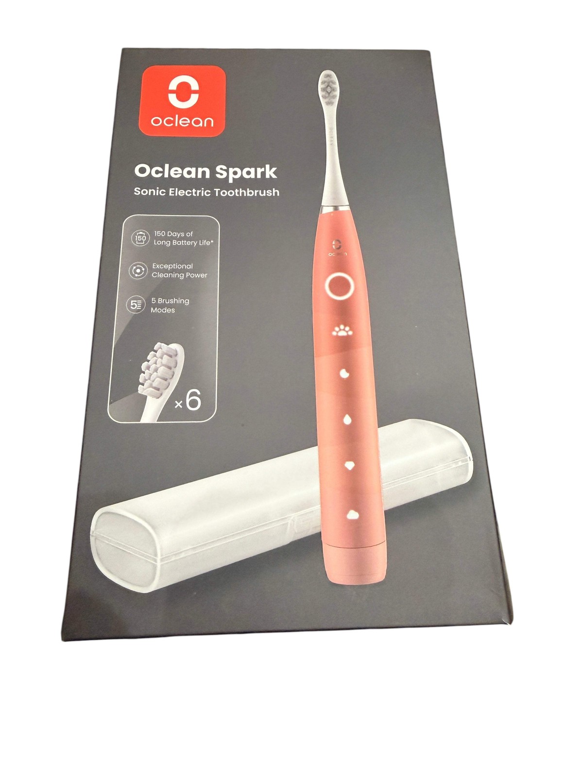 Oclean Spark Sonic Electric Toothbrush Pink Rechargeable