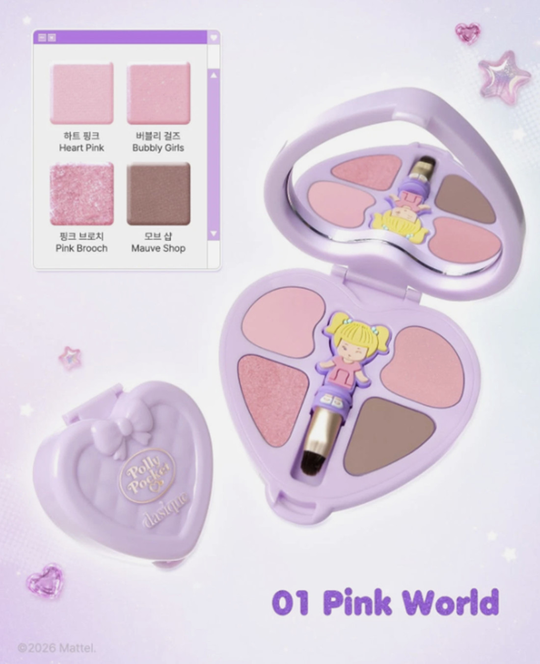 Dasique X Polly Pocket Little Shadow Palette 3colors Eye Makeup Daily Authentic