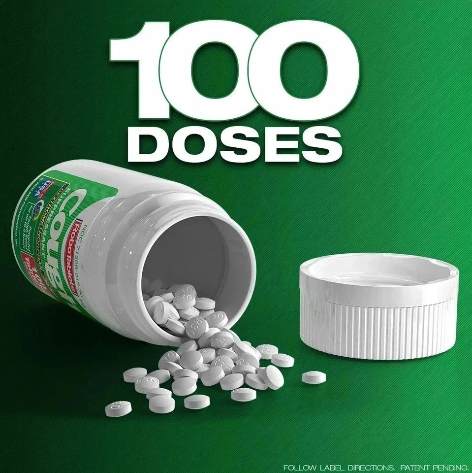 3 PACK Cough Suppressant 100 Tablets 30mg Dextromethorphan ship from USA