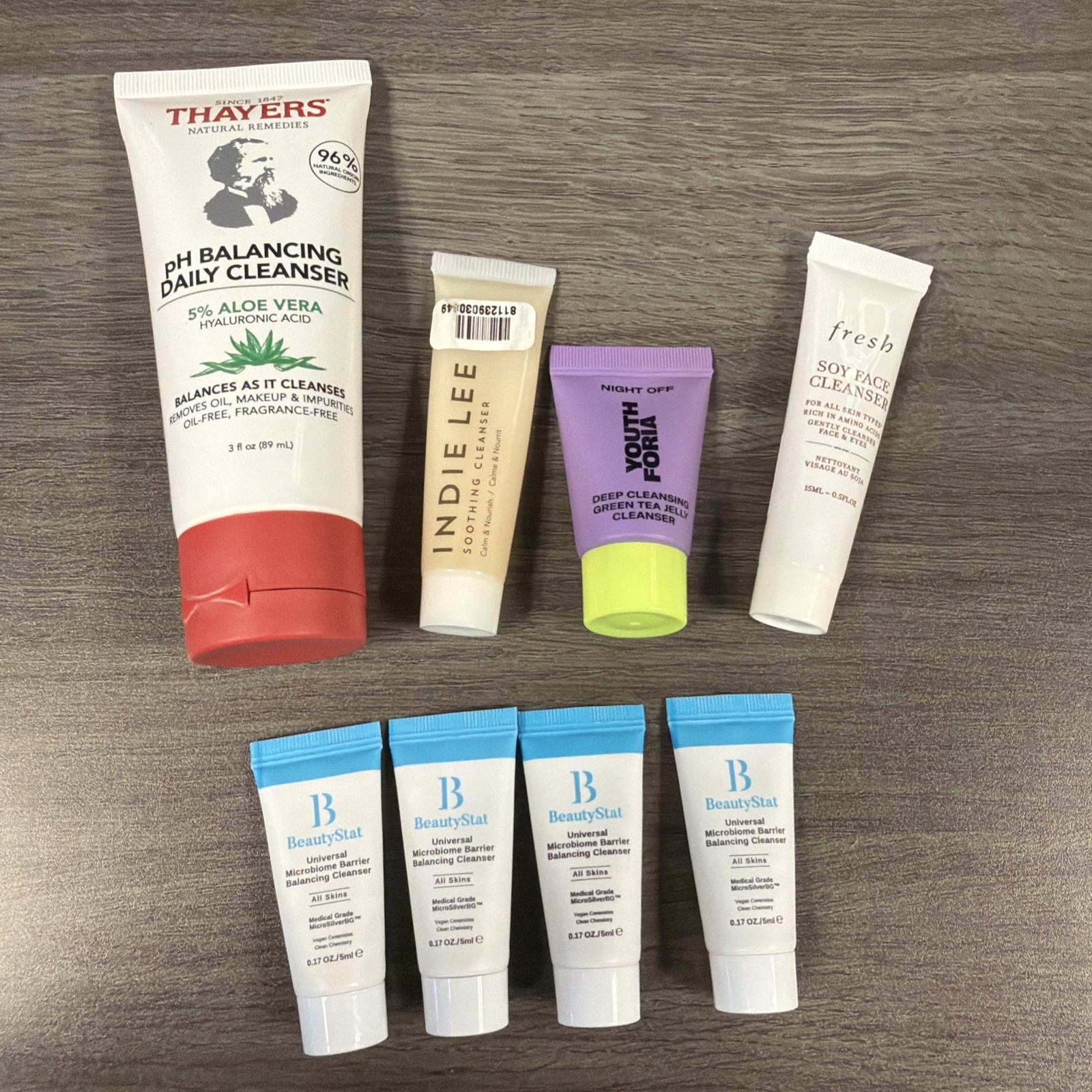 Variety Lot of Cleansers from Different Brands – Mini Size