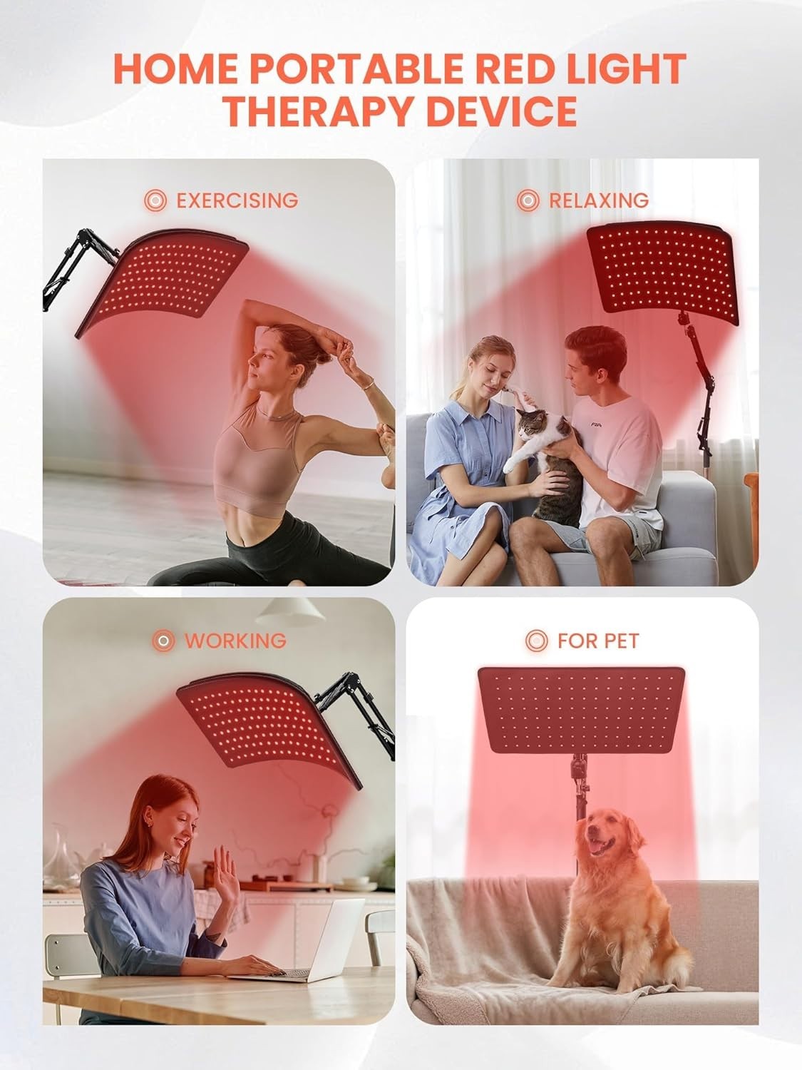 Best Red Light Therapy for Face, Full Body, waist, knees, elderly, even pets New