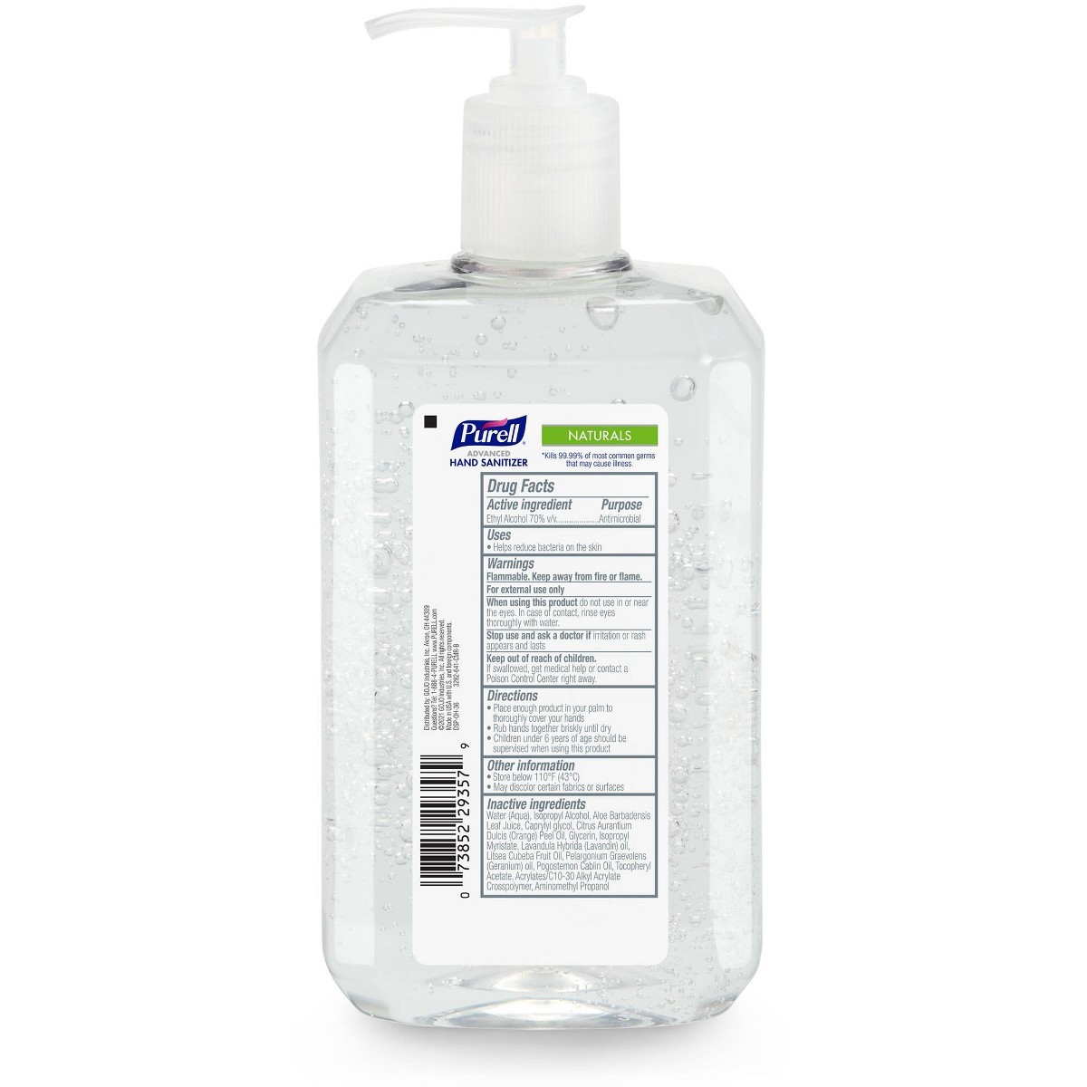 Purell 2 fl oz Naturals Gel + 8 fl oz Hand Sanitizer + 24 fl oz Citrus Hand