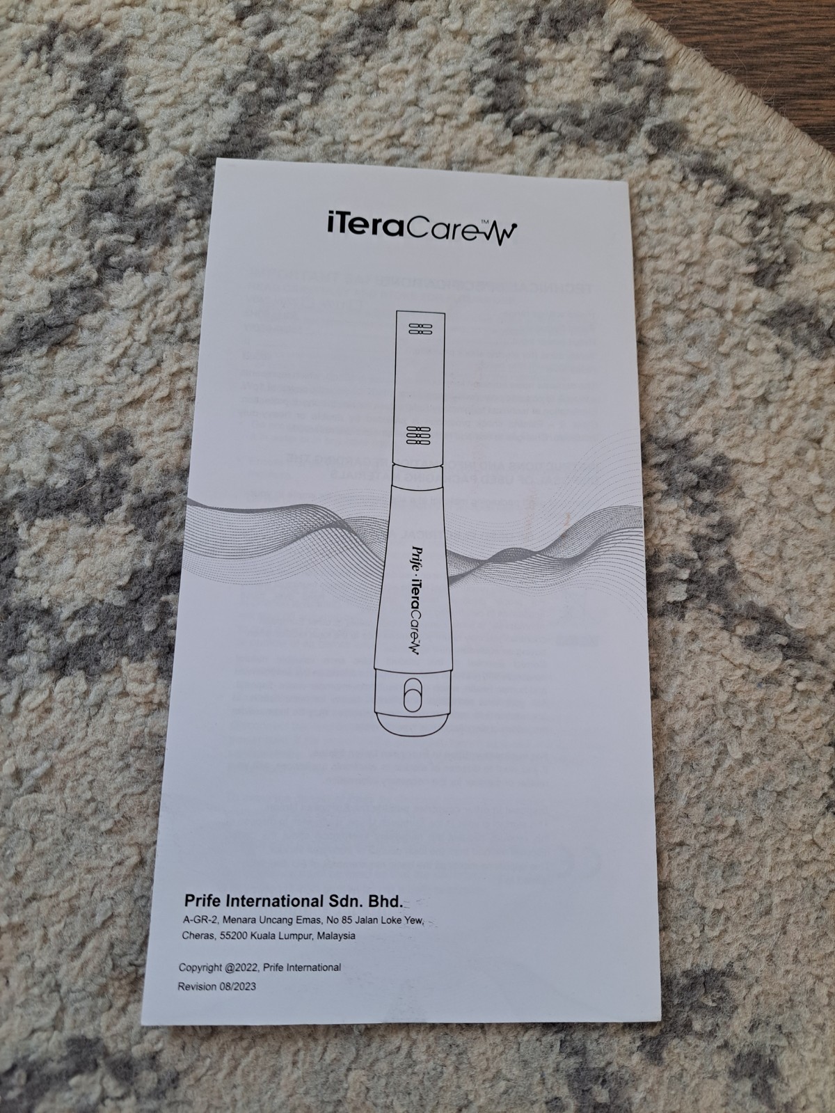 AUTHENTIC BRAND NEW Prife Iteracare Classic Frequency Device Red Wand
