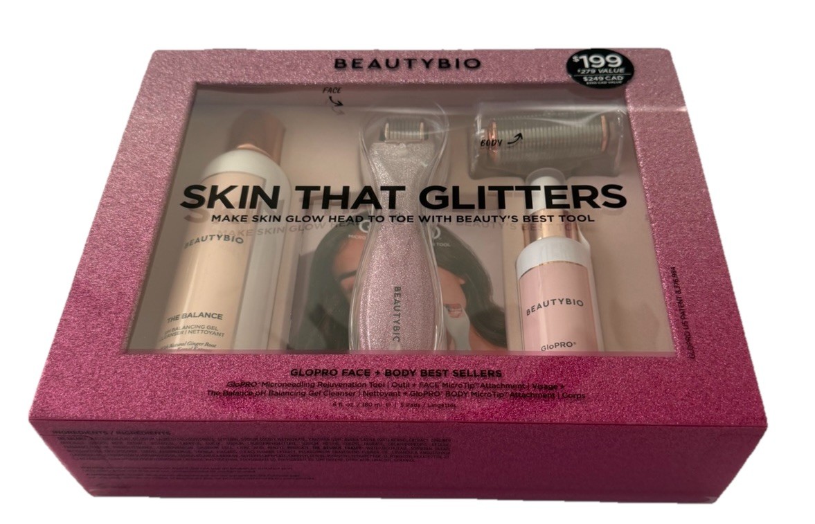 Beauty Bio-,Skin that glitters. GLOPRO FACE + BODY BEST SELLERS NIB