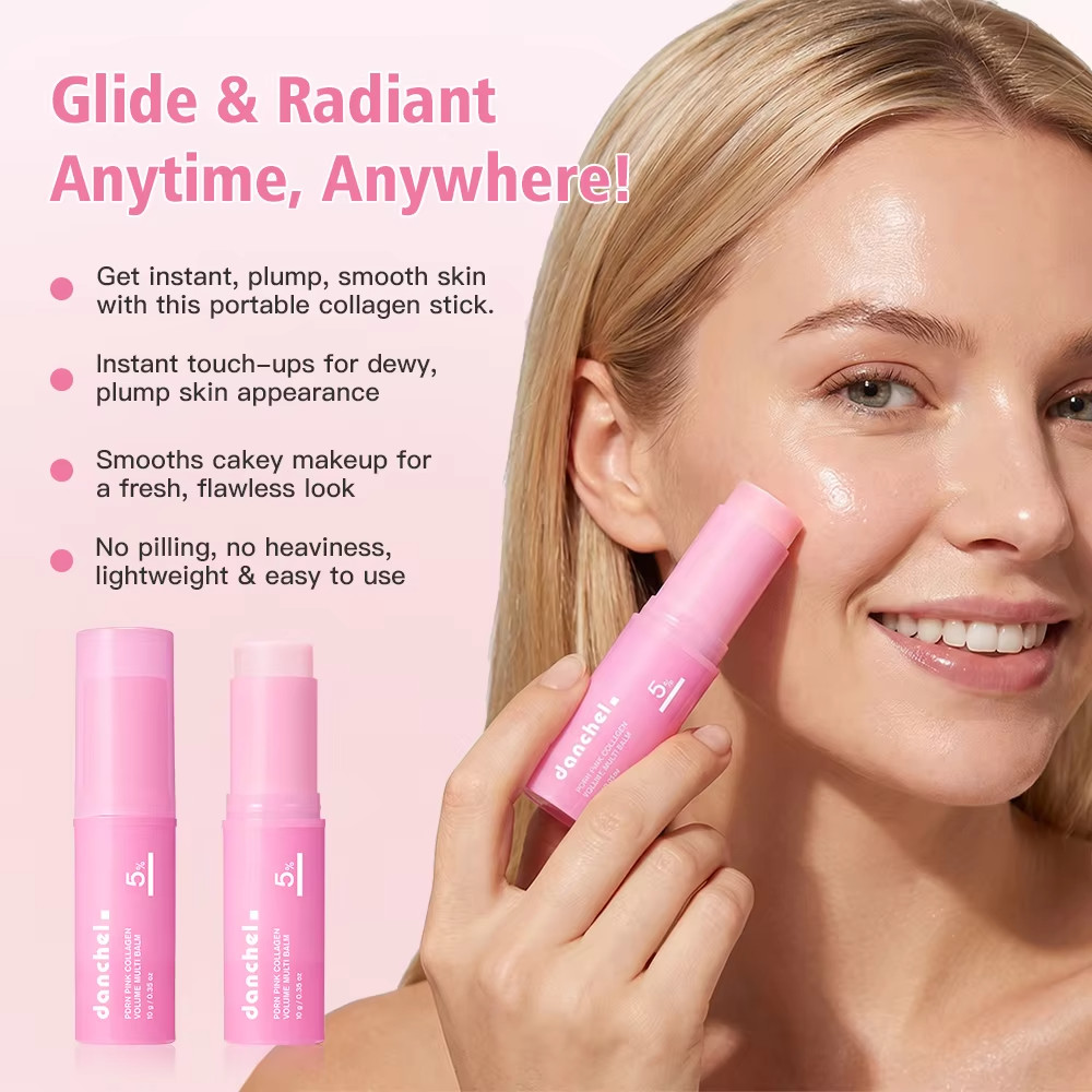 PDRN Pink Collagen Volume Multi Balm 10g Hydrating Firming Wrinkle Care Stick