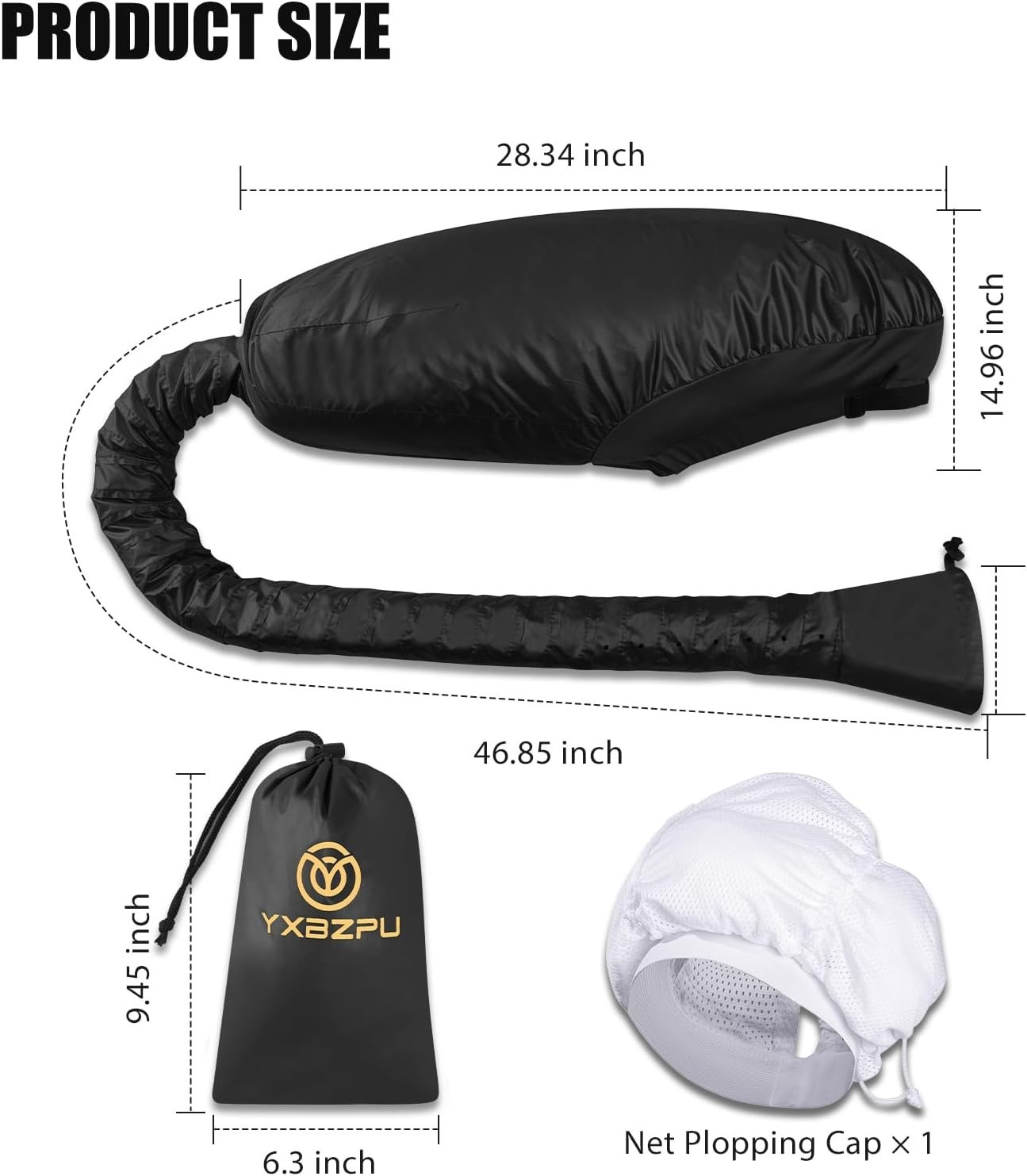 Universal Hair Dryer Bonnet Hood Attachment Diffuser Cap for Curly Hair