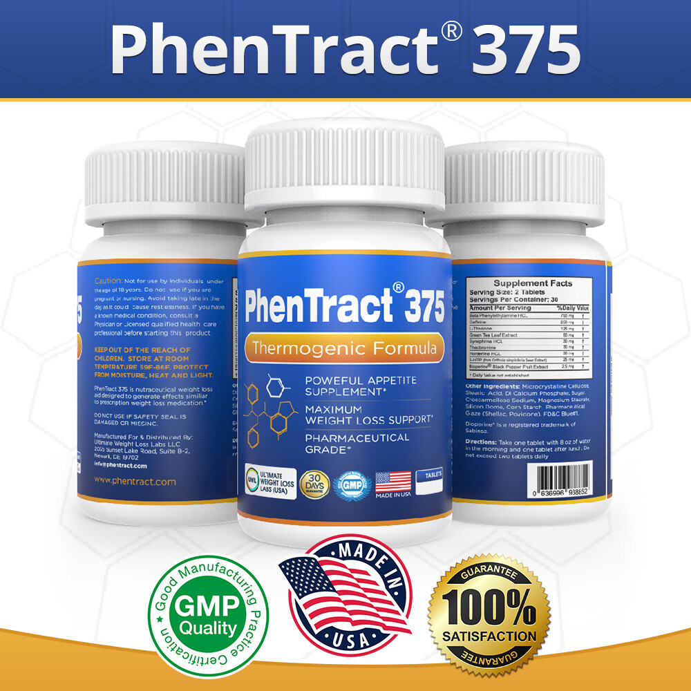 Diet Pills Phen Weight Loss Diet Pills 60 CT Phentemine Phentract375® Fat Burner