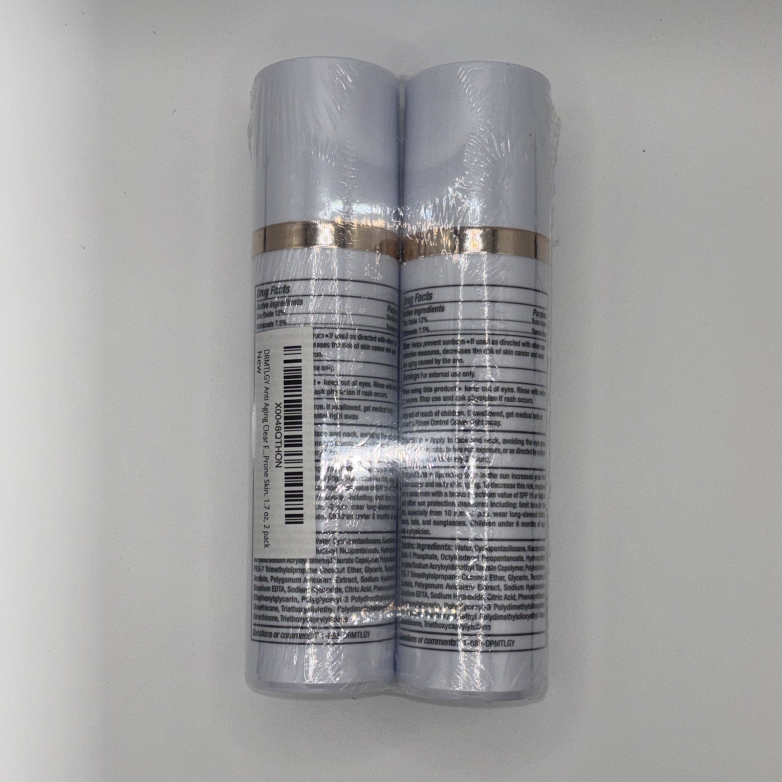 2 Pack DRMTLGY Broad Spectrum SPF 45 PROTECT – 1.7 fl oz – EXPIRES 11/2026