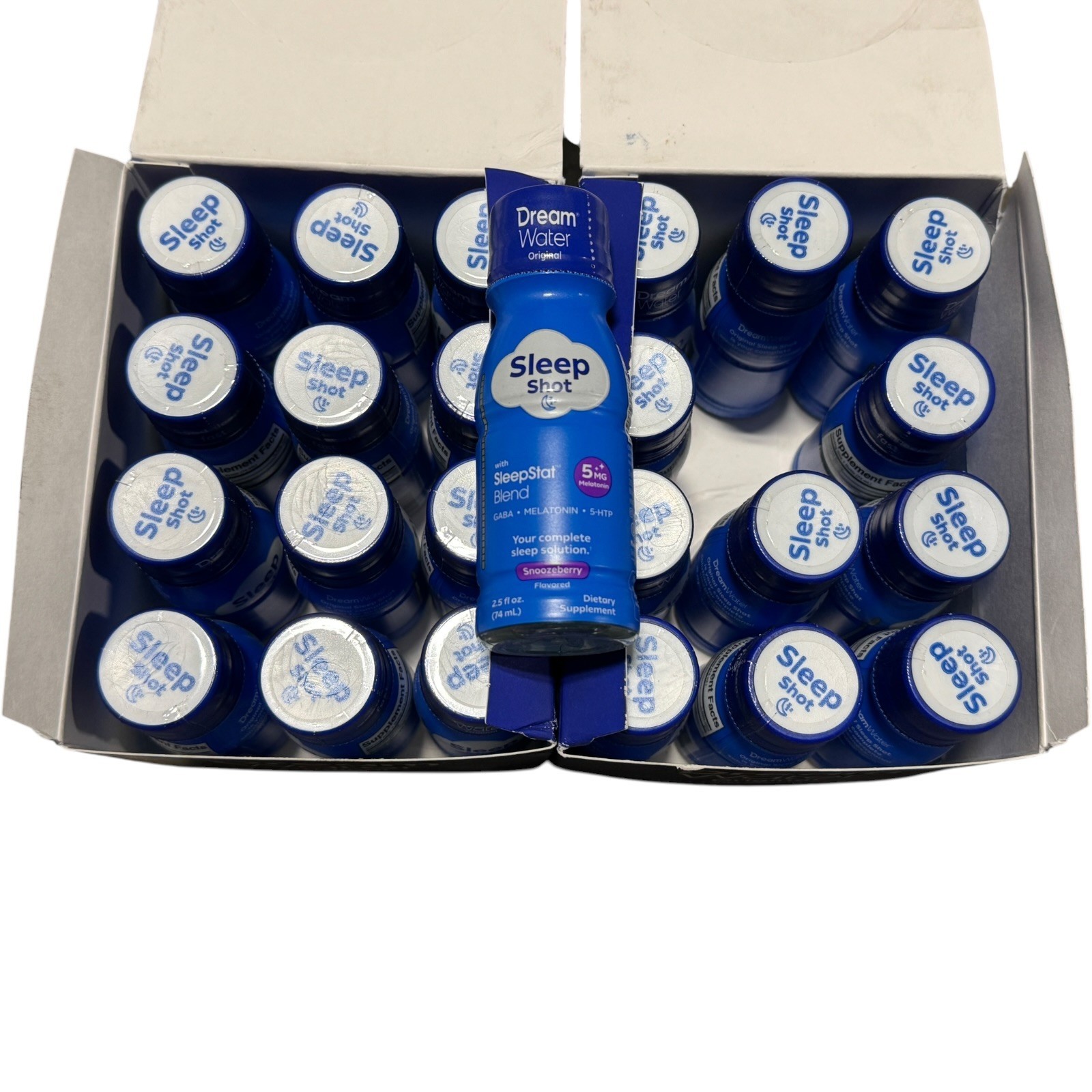 Wholesale Lot – 24 Dream Water Original Sleep Shots 5mg Melatonin Exp 09/2027