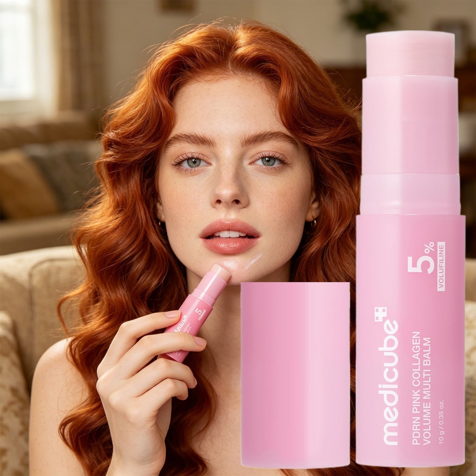 2x [MED ICUBE] PDRN Pink Collagen Volume Multi Balm – 10g US