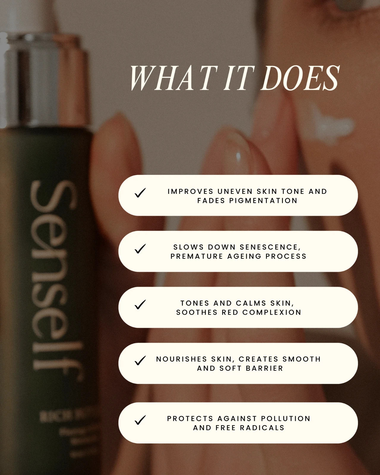 Senself Rich But Light Moisturizer 1.7oz | Anti-Aging Hydration | Fragrance-Free