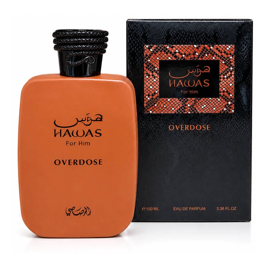 Rasasi Men’s Hawas Overdose EDP Spray 3.4 oz Fragrances 614514575291