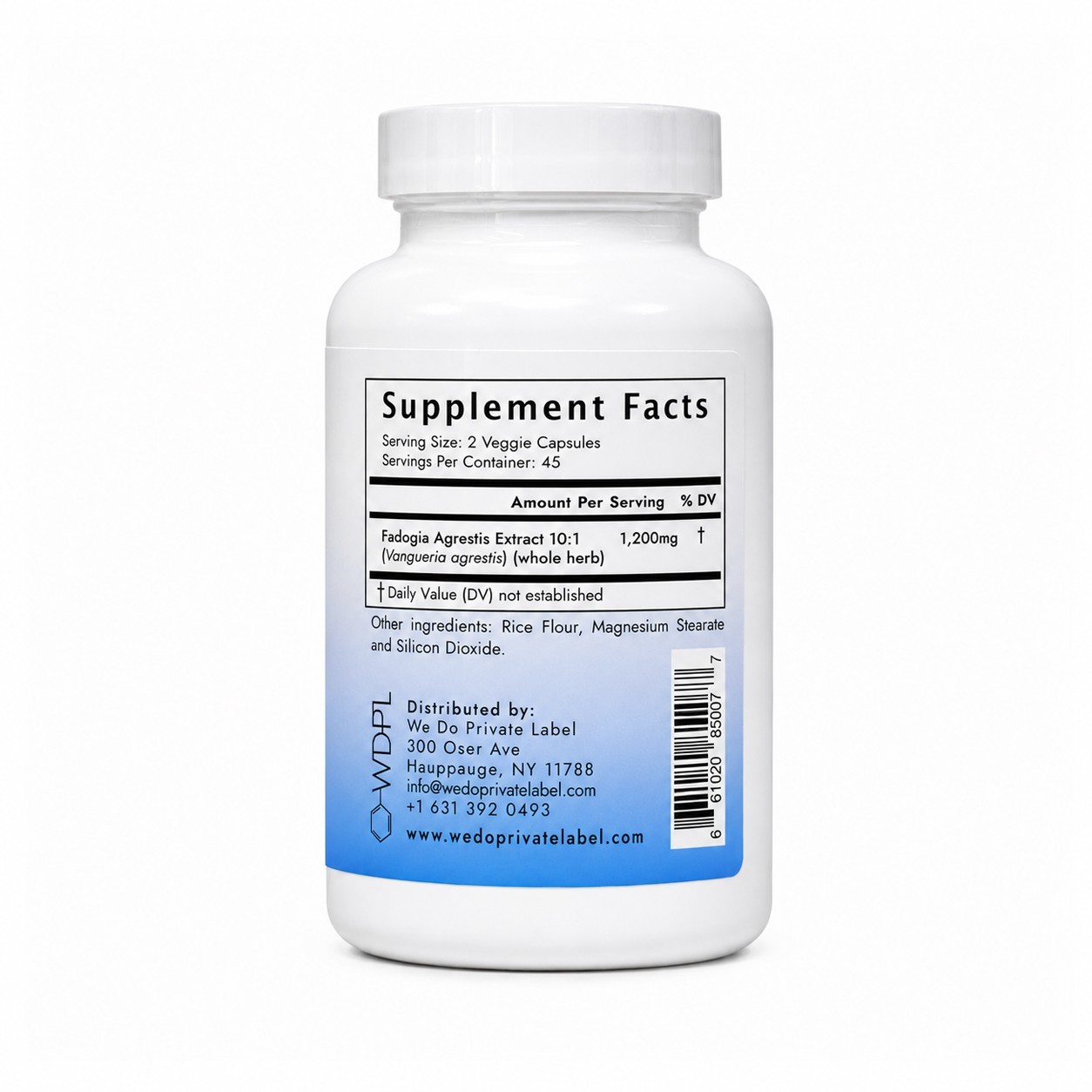 Fadogia Agrestis Whole Herb Extract (10:1) 1200mg, 90 Capsule