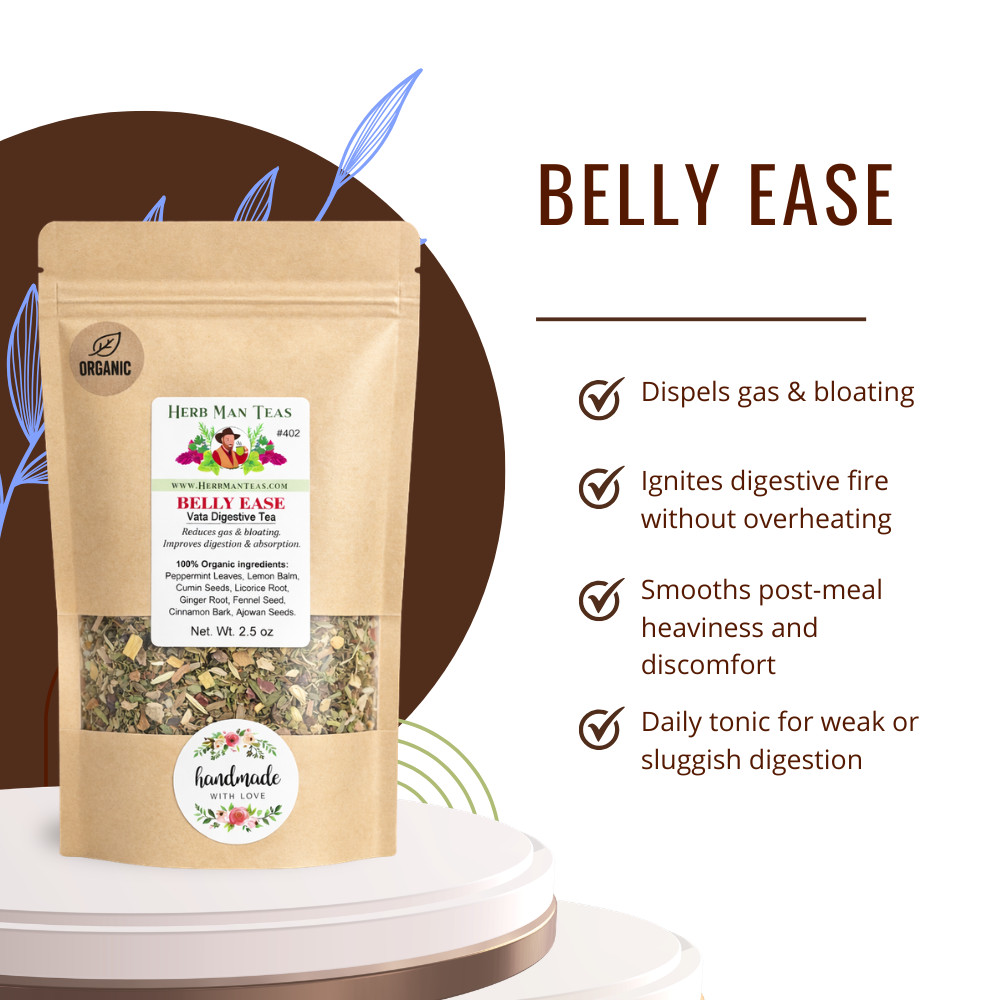 proven DIGESTIVE TEA for gas, bloating, weak digestion. Tastes great-Feels good