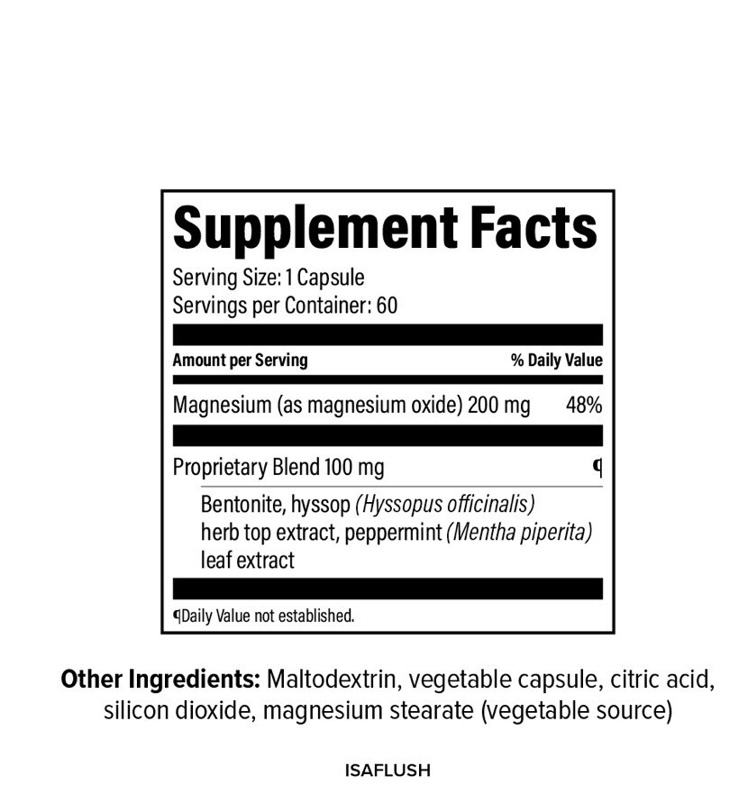 Isagenix IsaFlush 60 Capsules Gentle Digestive Support Exp 01/26 Free Shipping