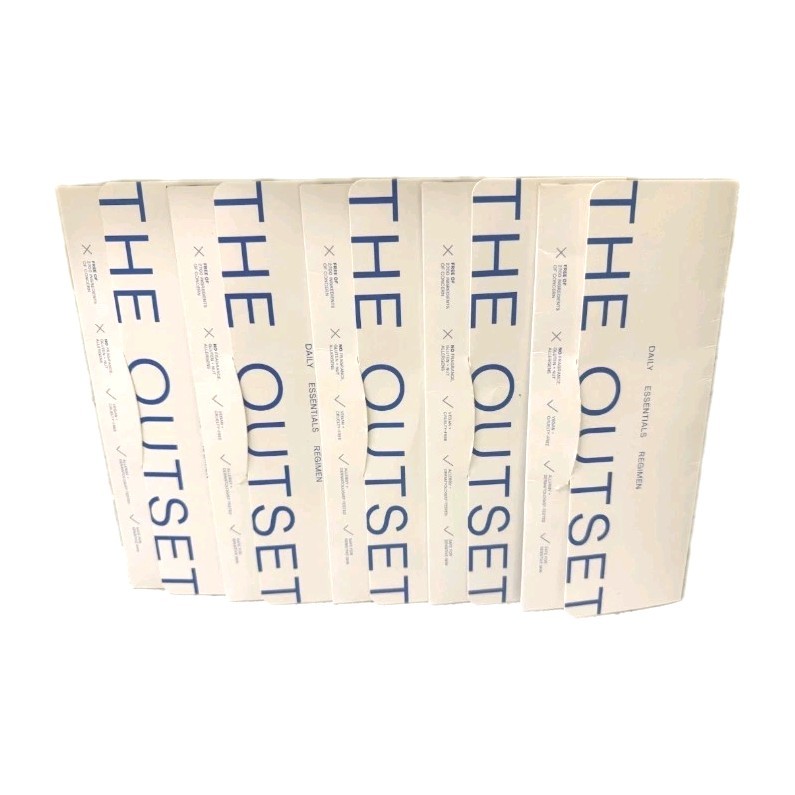 The Outset Daily Essentials Regimen 3pc Sampler LOT OF 5, .06oz x15, 0.9oz TOTAL