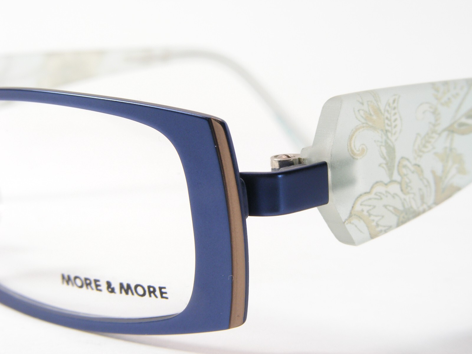 MORE & MORE 50292 470 Blue /Brown UNIQUE EYEGLASSES GLASSES 49-17-135mm Germany