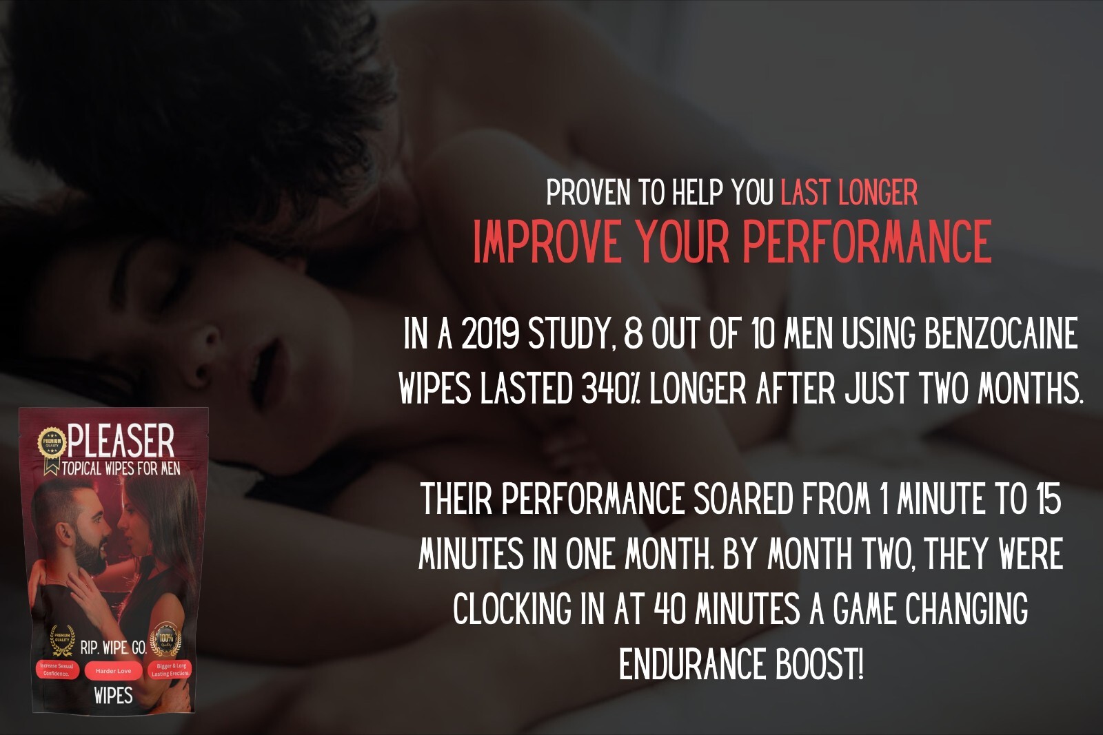 NEW 100% Herbal Powerful Male Enhancement Wipes Works In 5 Minutes Money Back