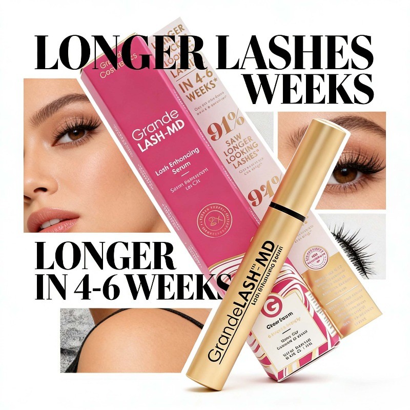 2PACK Grande LASH-MD Grande Lash Enhancing Serum 4ML 6 month Supply Newest