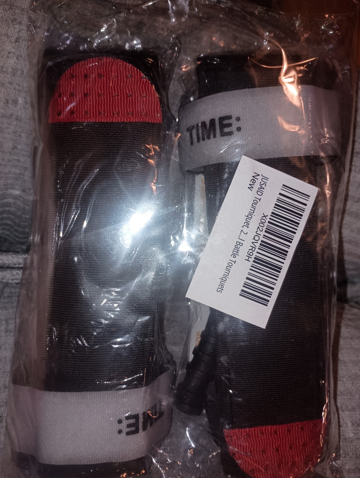 Tourniquet Set of 2 Self-Protection Arm Leg Black Red White -NEW & SEALED