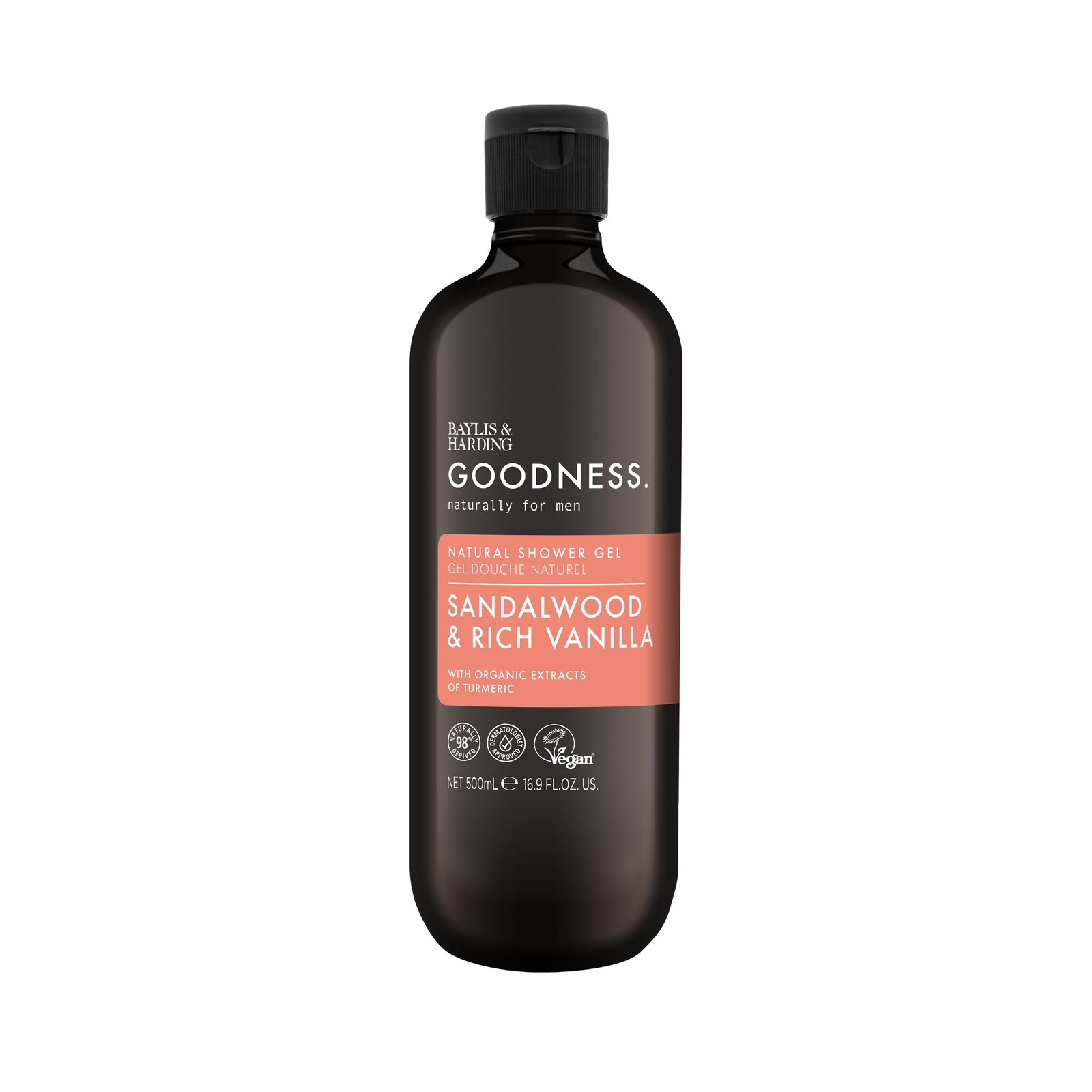 & Goodness Mens Natural Body Wash 16.9 Fl. Oz Pack Of 3 – –