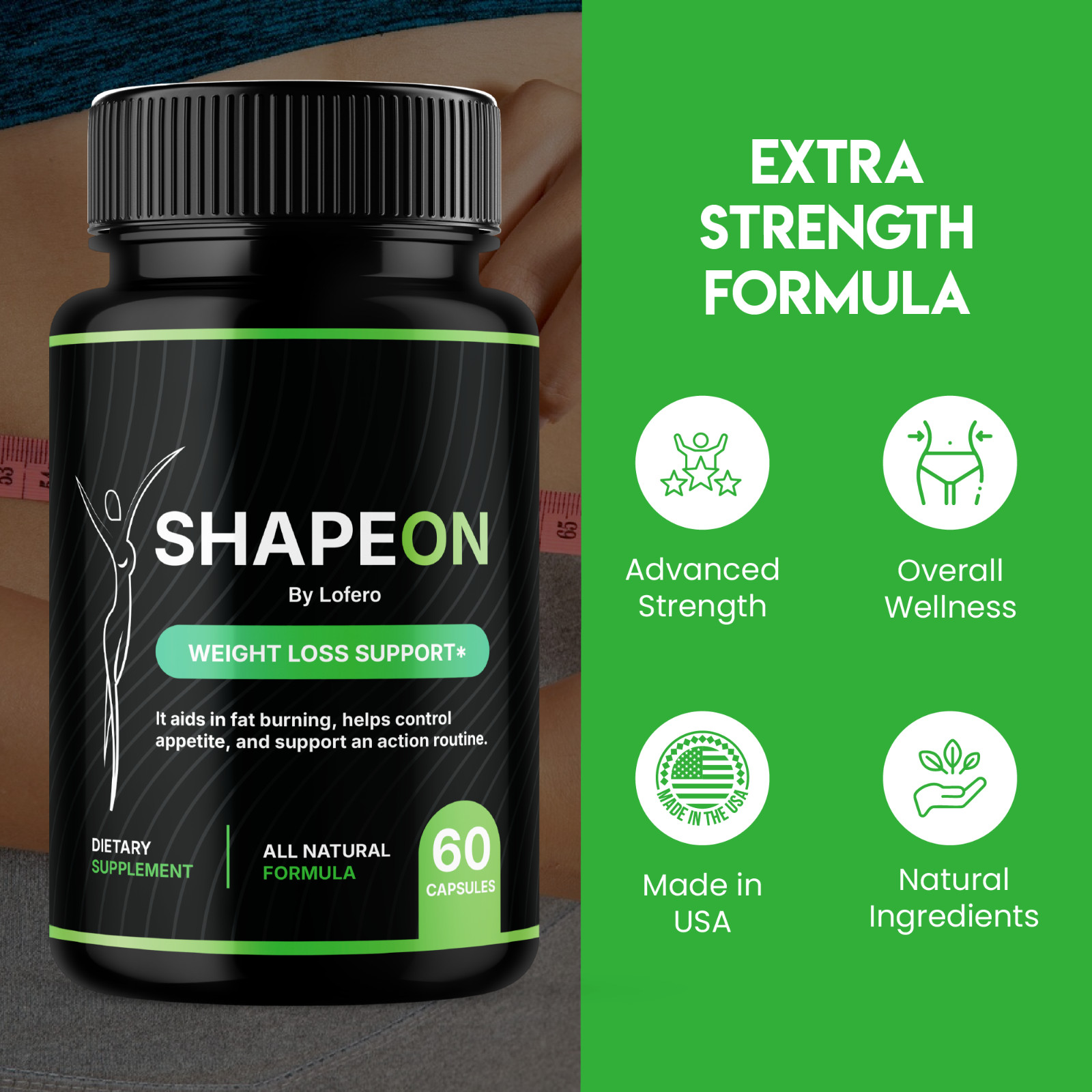 (3 Pack) Shape On Capsules Weight Loss Support ShapeOn Diet Pills Burner (180ct)