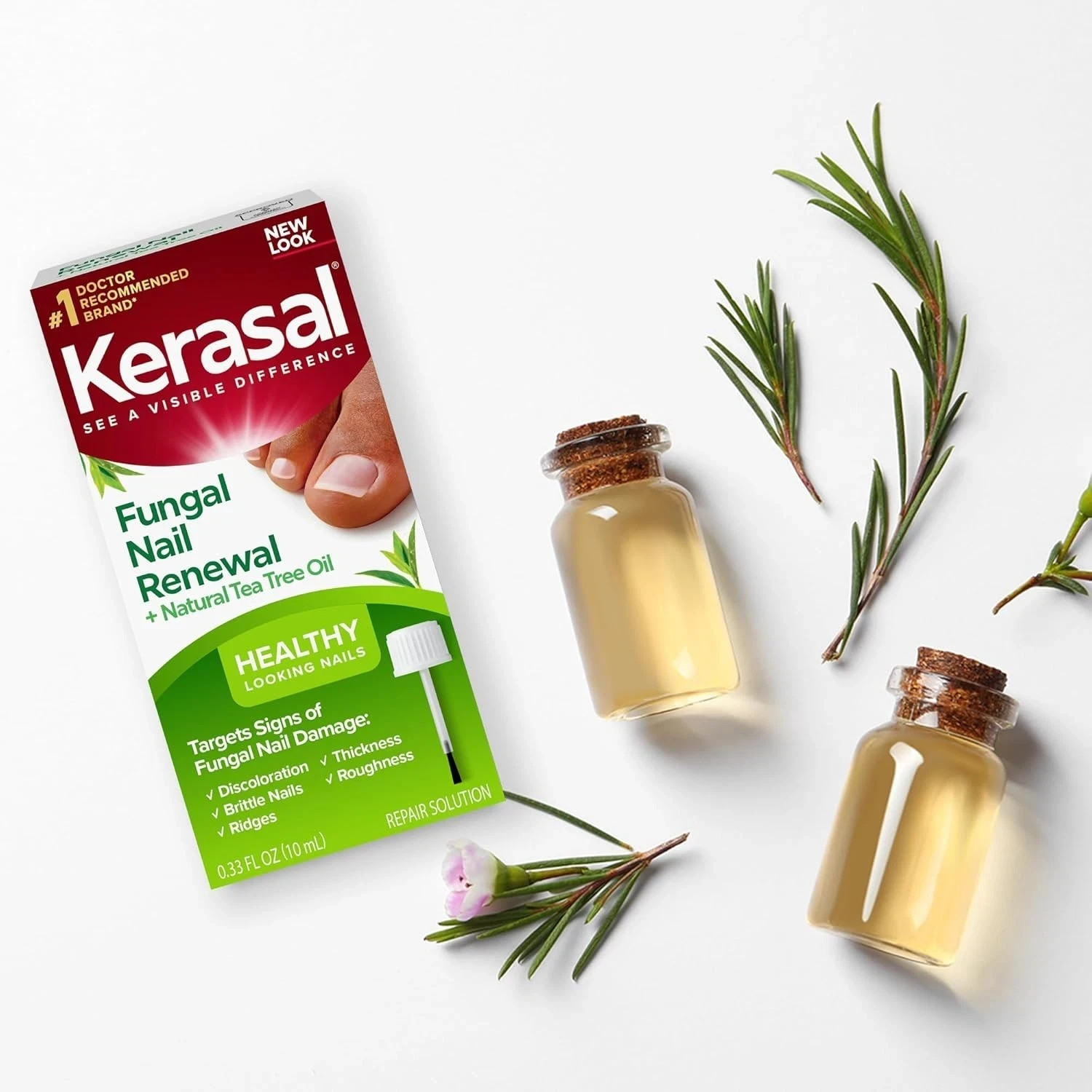 Kerasal Fungal Nail Renewal with Tea Tree Oil 0.33 fl oz (10 mL)