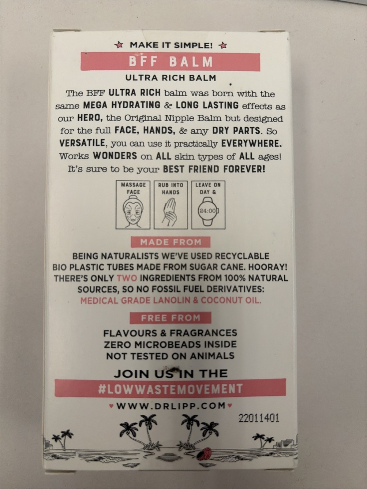 1X 75ML Dr. Lipp BFF Moisturising Balm for Face/Hands & Body – NEW United States