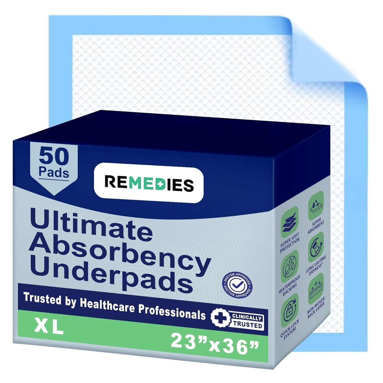 Latex-Free Disposable Pee Pads 23″ x 36″ – Perfect for Indoor Use & Travel