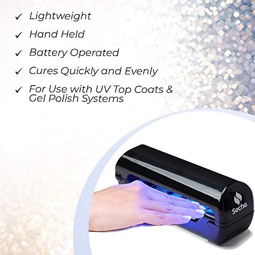 Ultra-V UV Nail Dryer, Battery Operated Handheld Lamp, Batteries NOT included