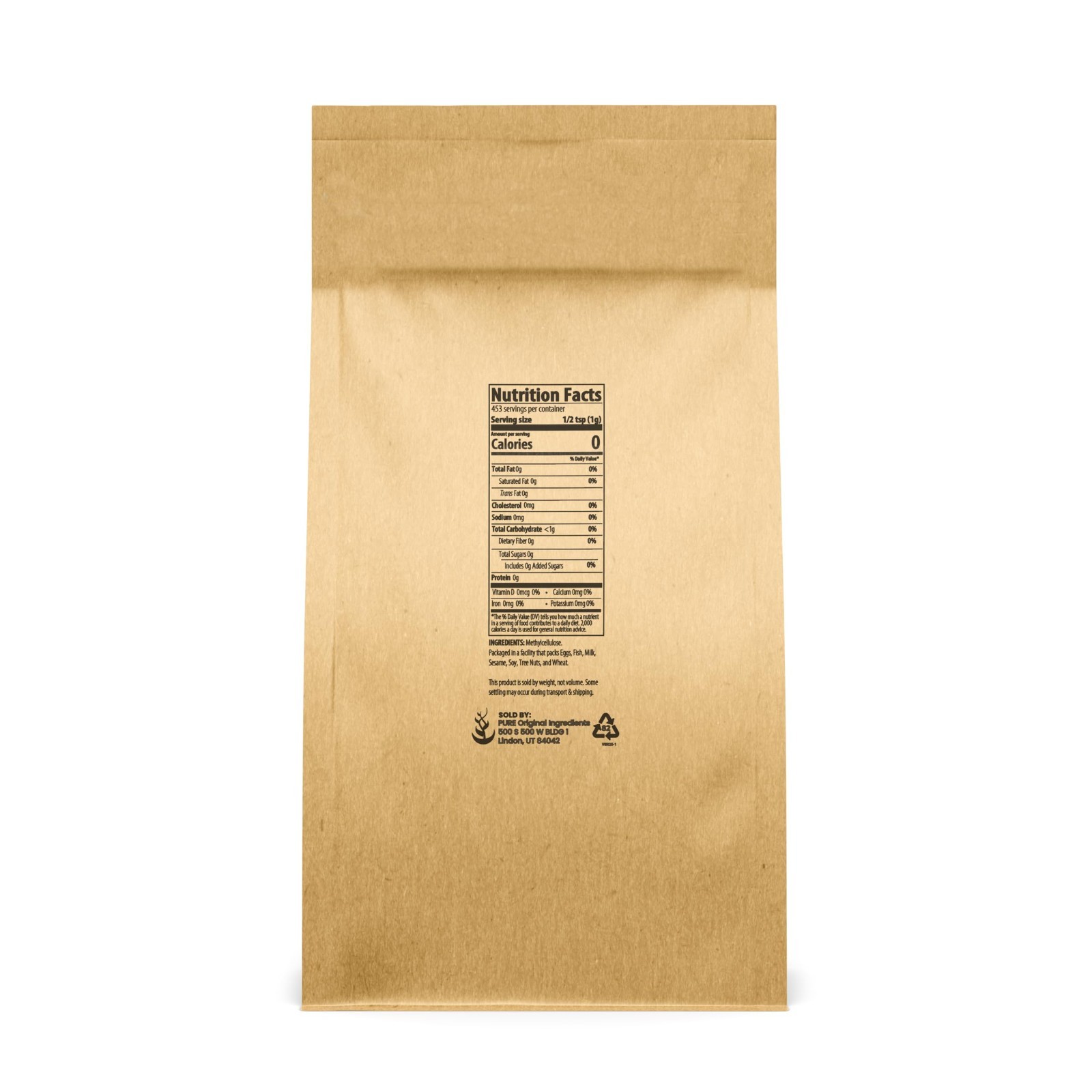 Methylcellulose 1 lb – Food Grade Thickener & Emulsifier, Always Pure, Vegan