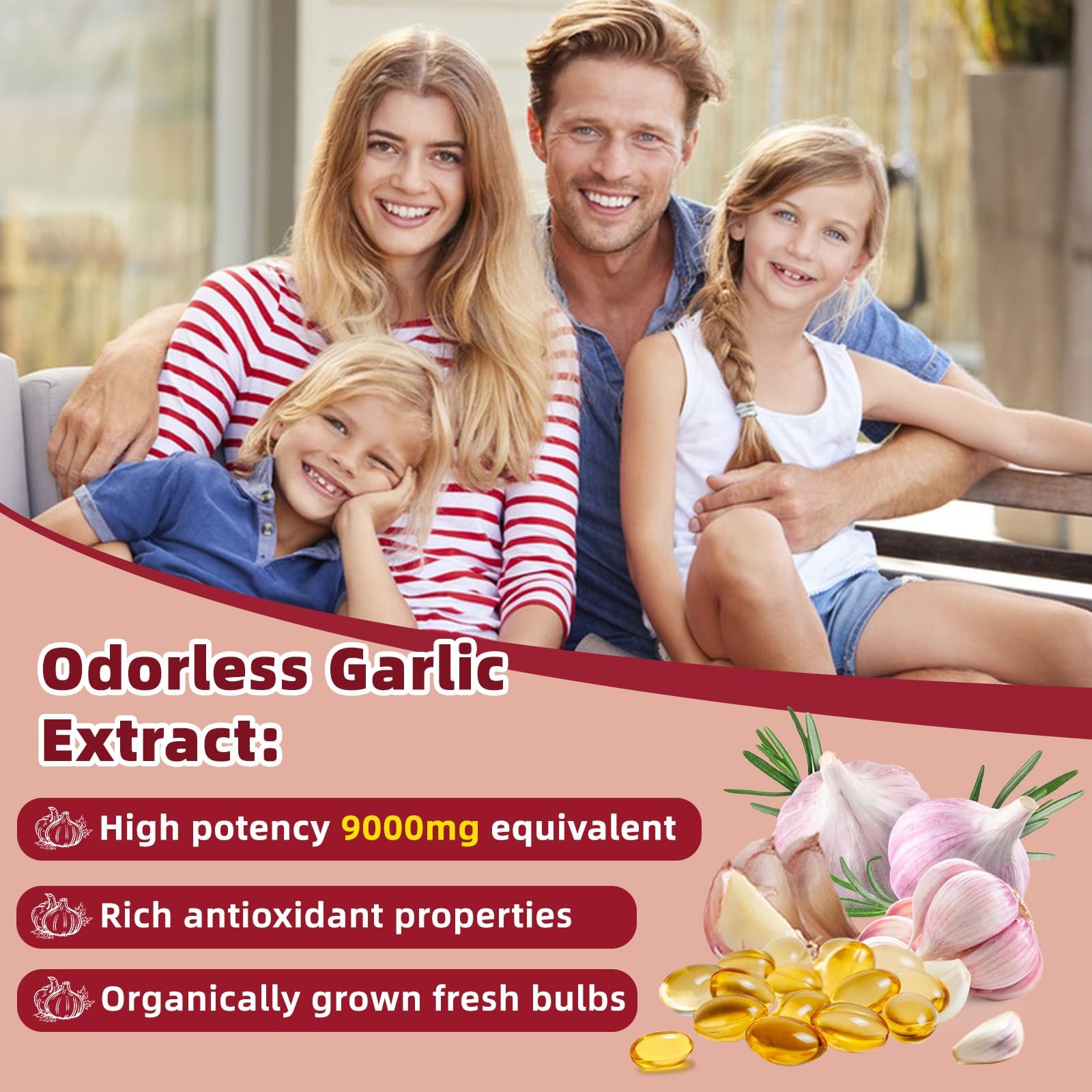 Aged Garlic Extract – 2 Years Odorless 4-in-1 Fermented Garlic Supplements wi…