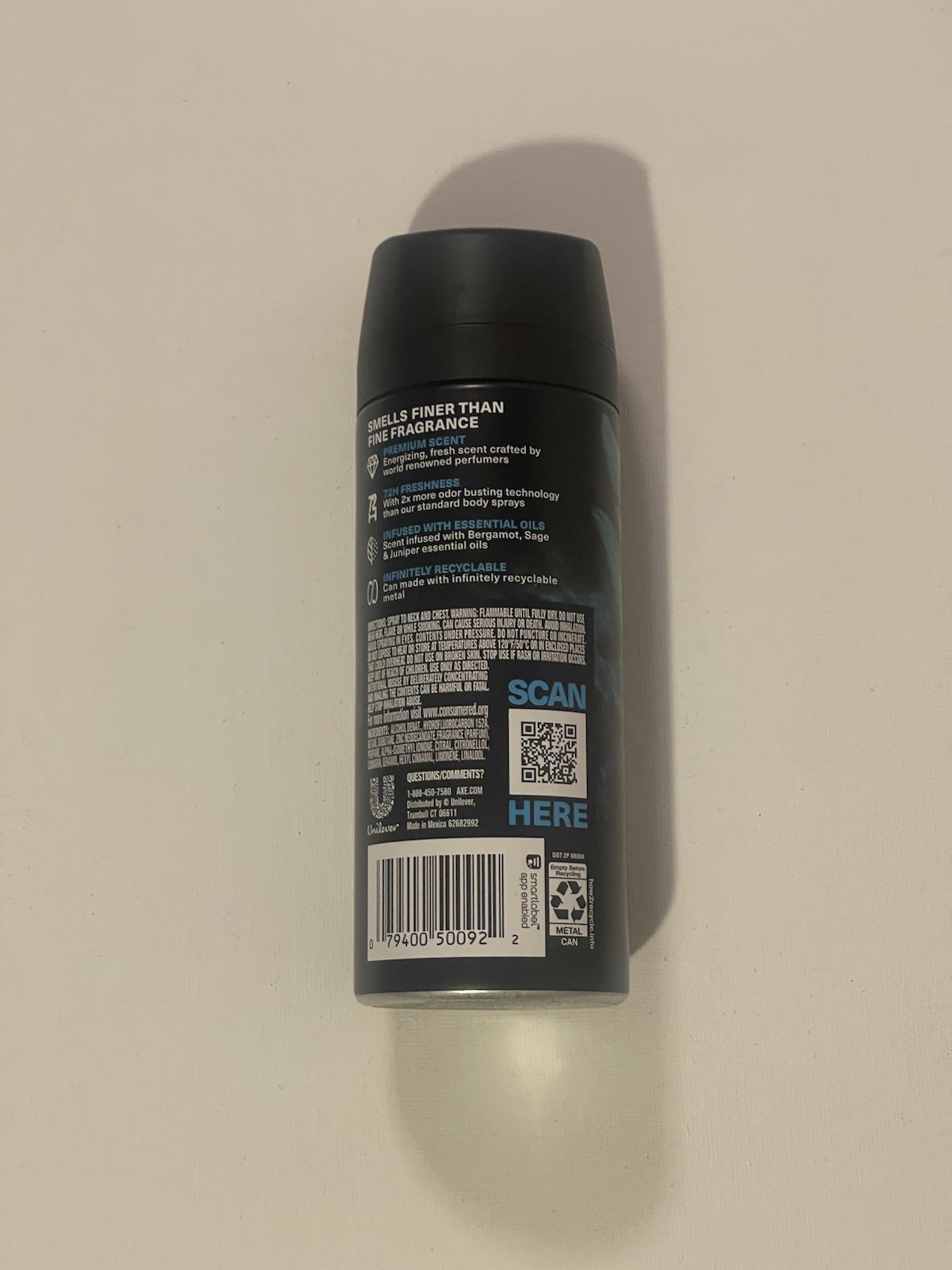 AXE Aqua Bergamot Body Spray for Men 4 oz