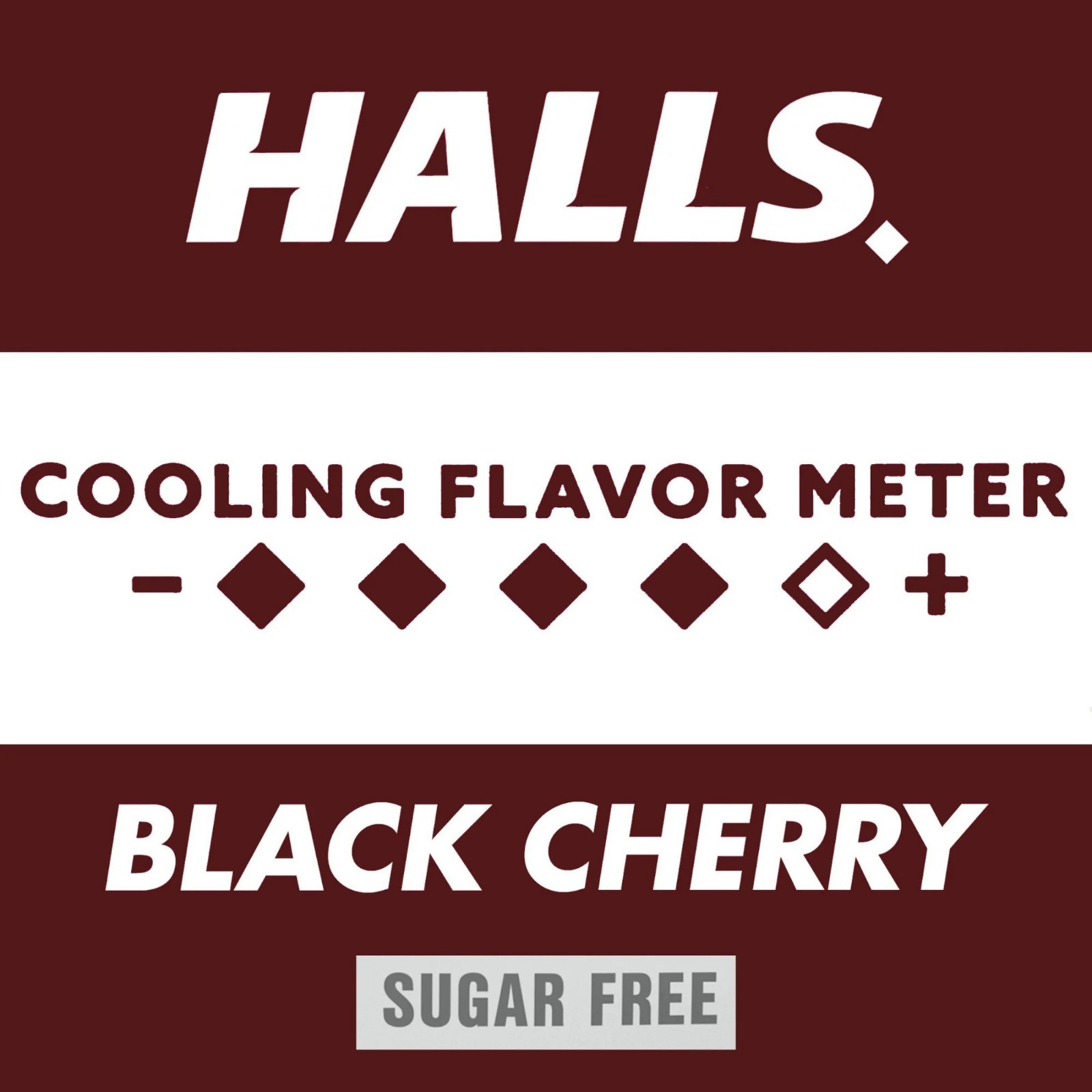 HALLS Relief Sugar Free Black Cherry Flavor Cough Drops, Economy Pack-70ct-2pack