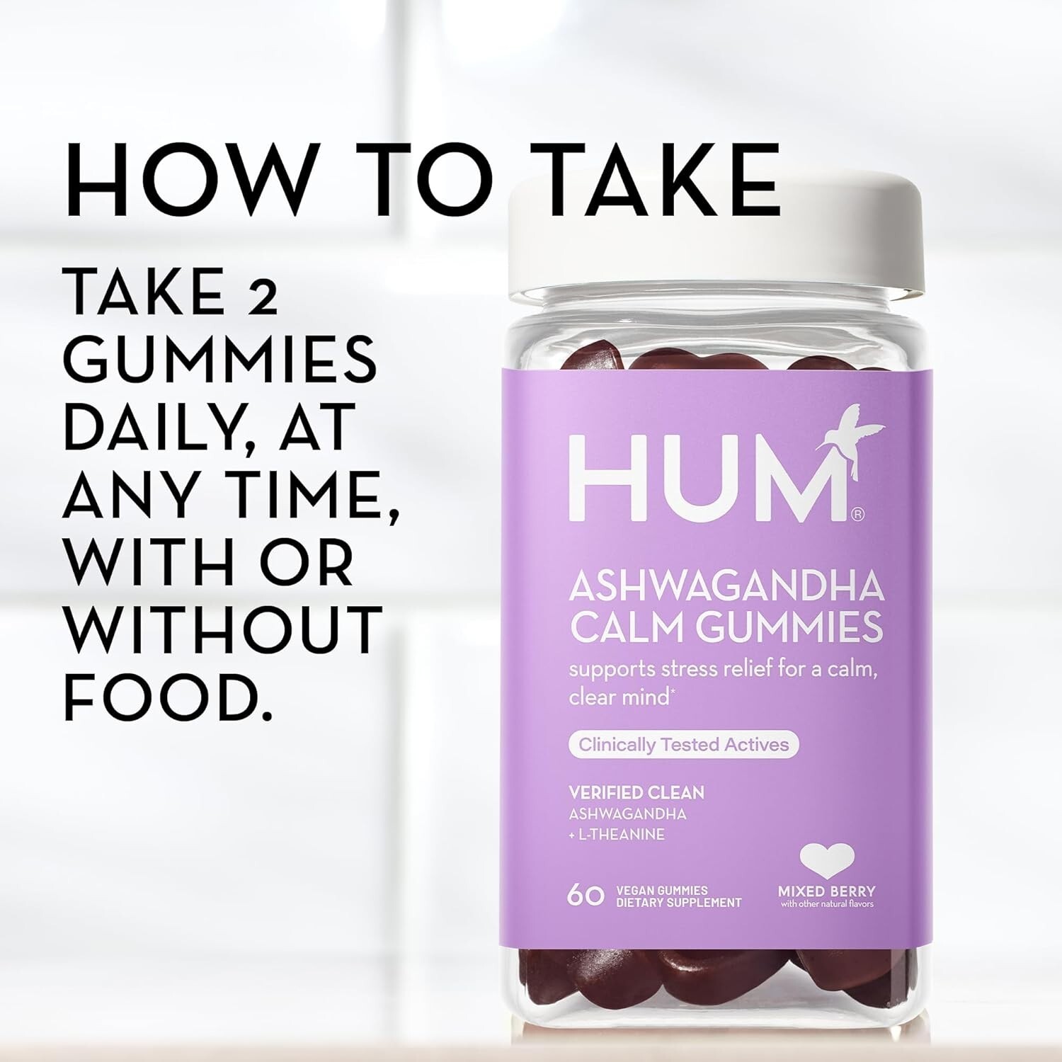Pack 3 HUM Ashwagandha Calm – Ashwagandha for Daily Relaxation & Mood Support