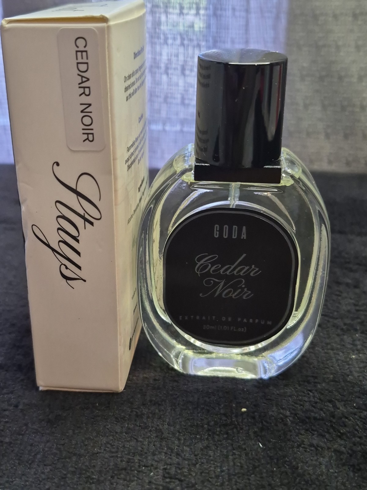 GODA Perfume Cedar Noir Extrait De Parfum 30ml Open Box