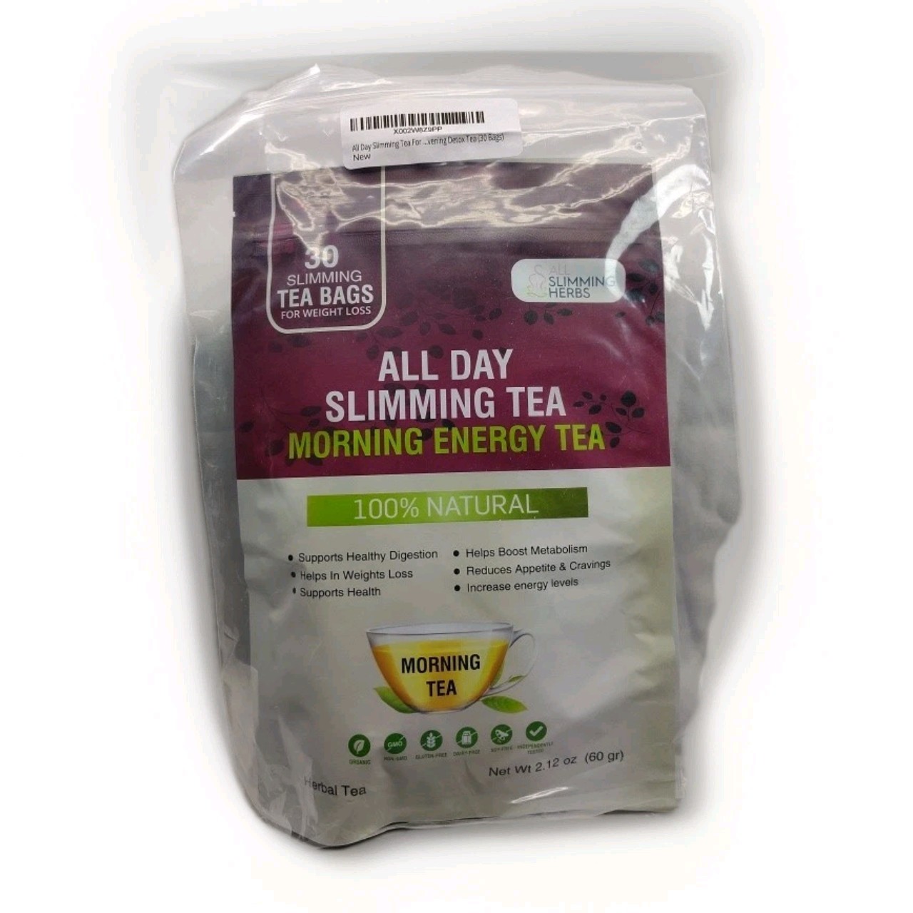 All Day Slimming Tea For Daytime – 30 Days Supply – Boosts Metabolism & Skyro…