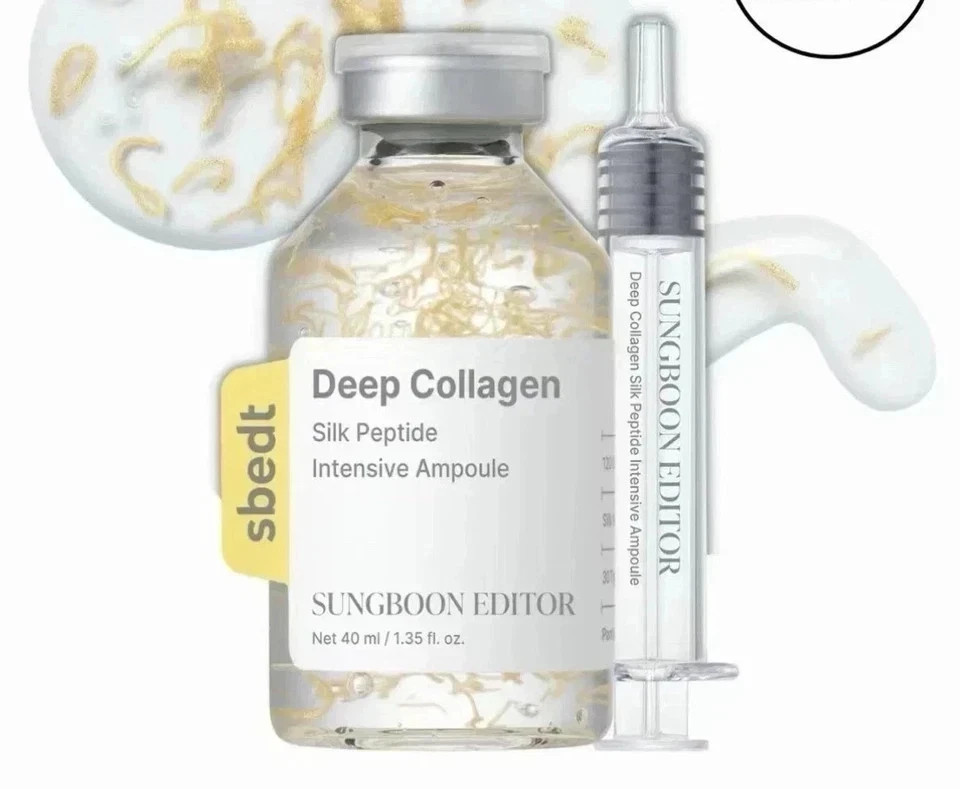 (2 Packs) SUNGBOON EDITOR Deep Collagen Silk Peptide Intensive Ampoule (30ml)New