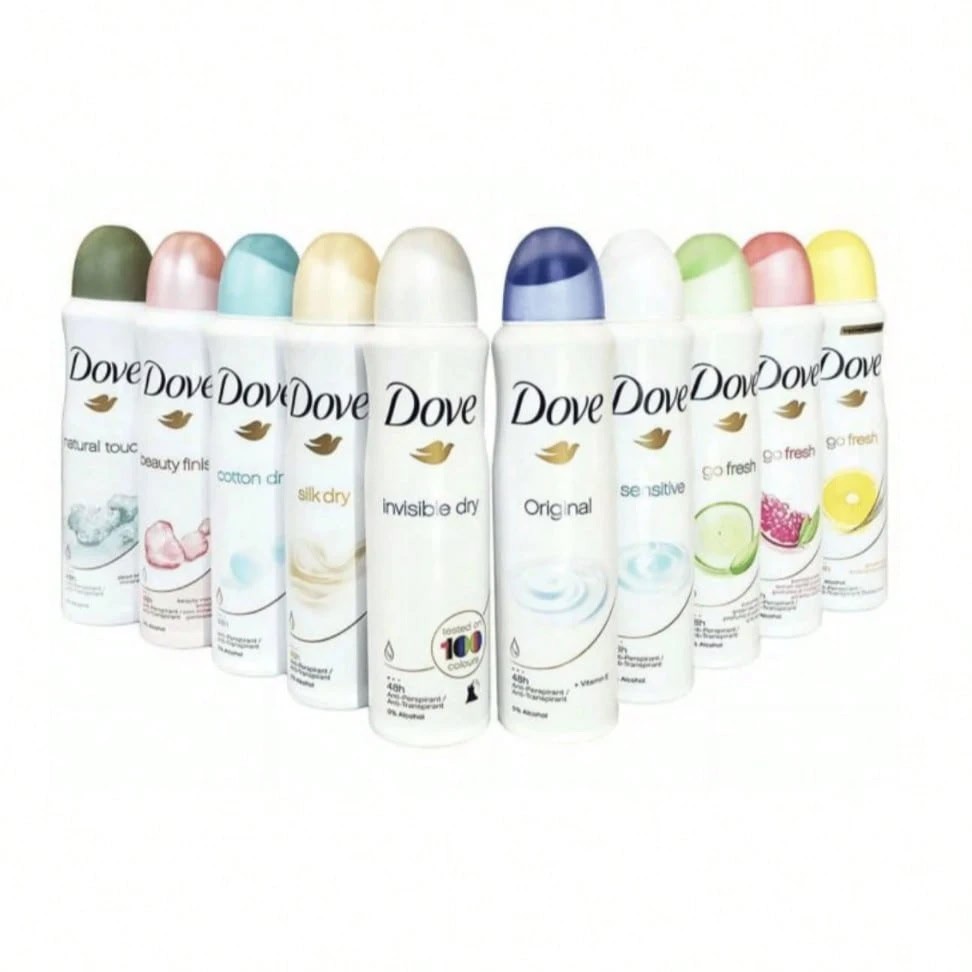 10 Pack Women’s Antiperspirant Dry Spray Deodorant 150mL Assorted Scents