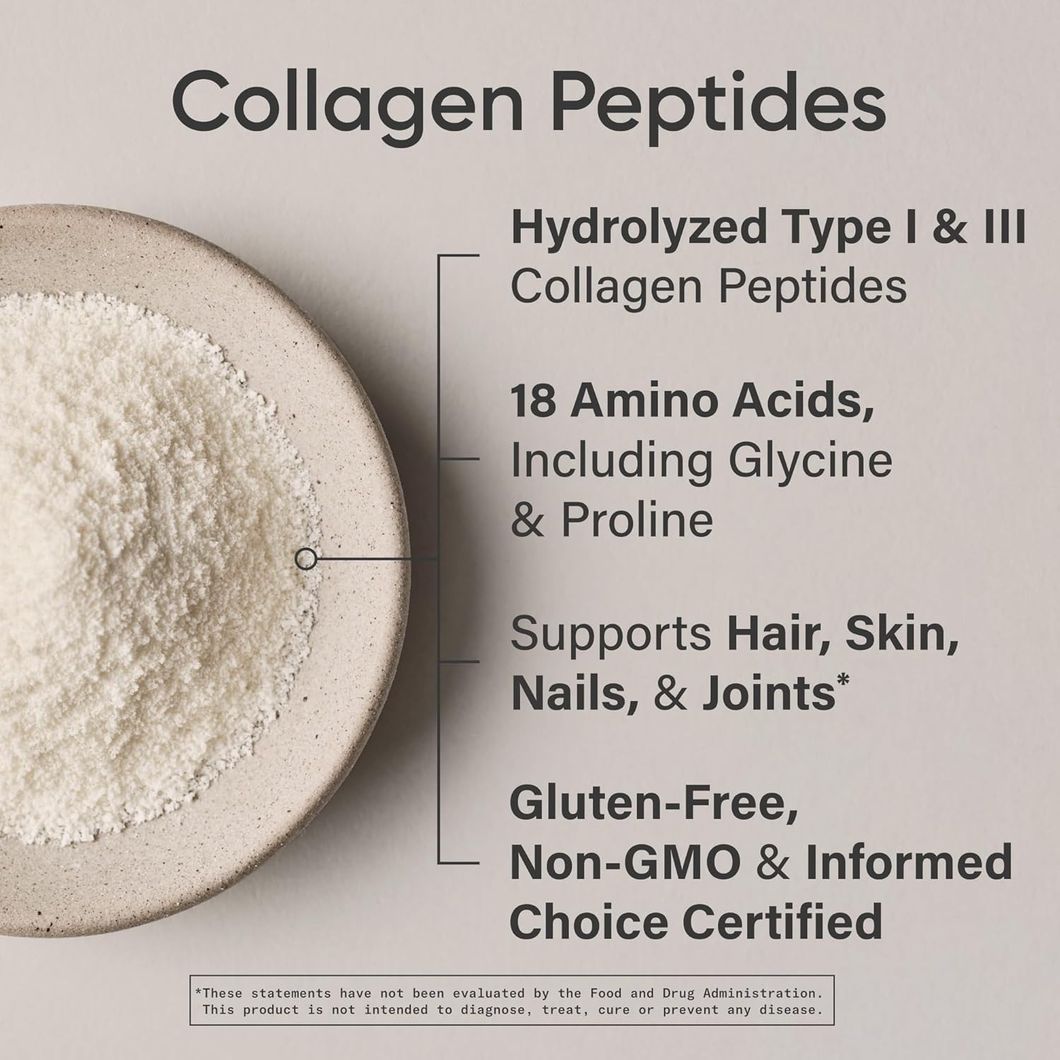 Collagen Peptides Protein Powder 11g – Unflavored (41 Servings)