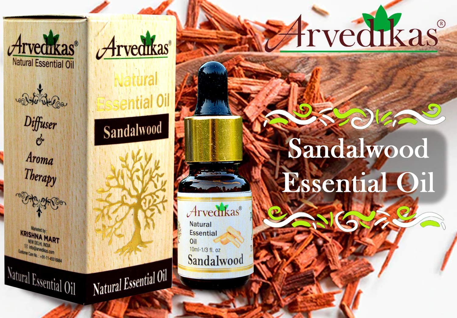 Arvedikas Sandalwood Essential Oil 15ml