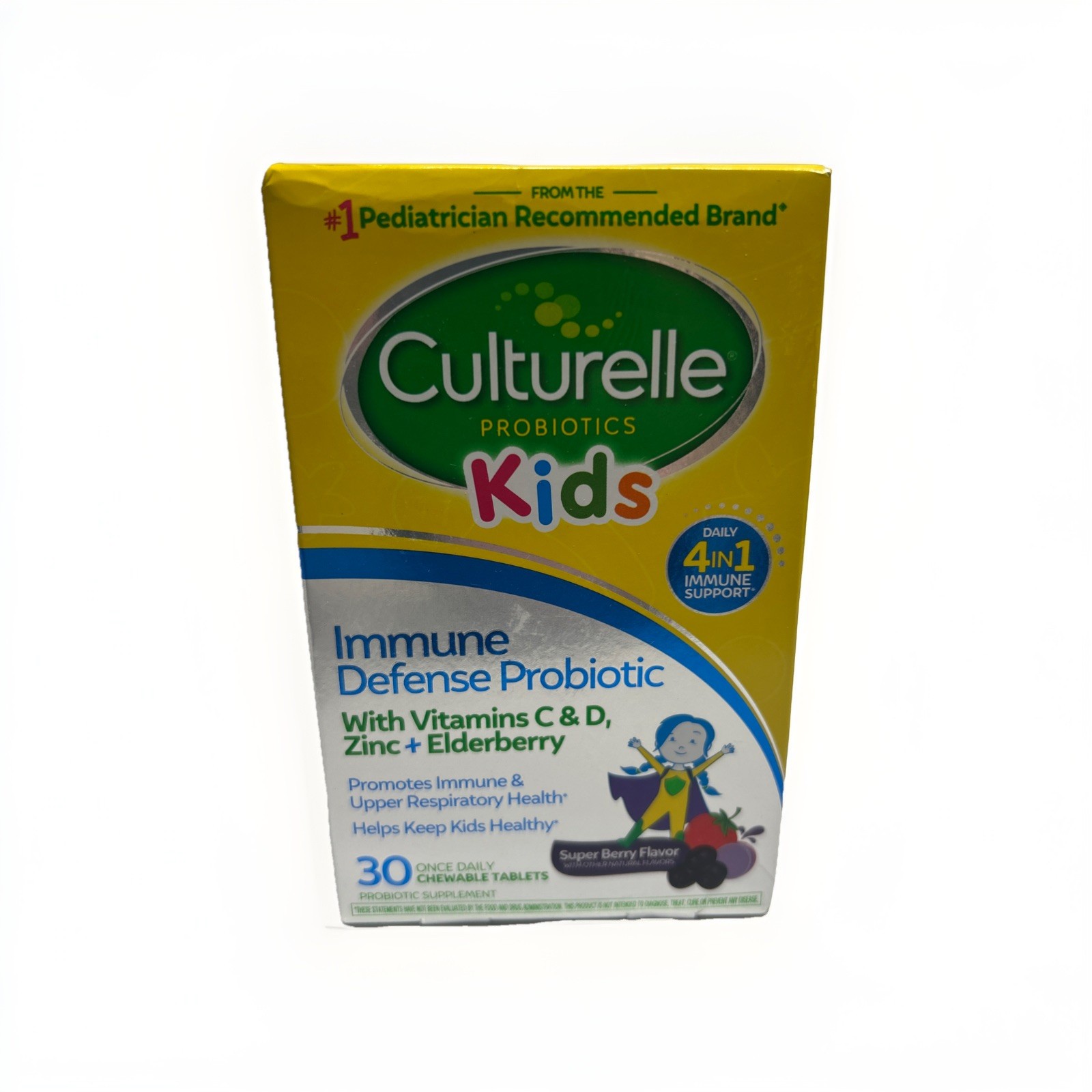 Culturelle Kids Probiotics Immune Defense Probiotic 30 Chewable Exp 8/2026+
