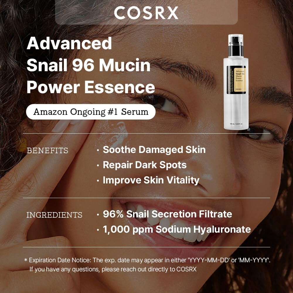 3 UNITS of COSRX Snail Mucin 96% Power Repairing Essence 3.38 oz Hydrating Serum