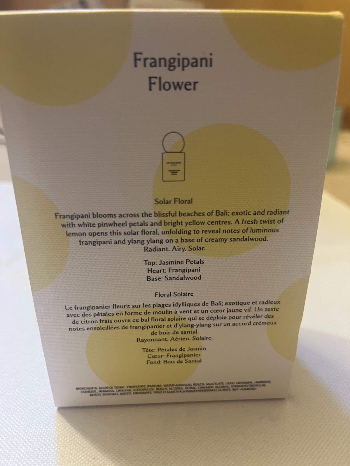 Jo Malone Frangipani Flower Cologne 1oz 30ml