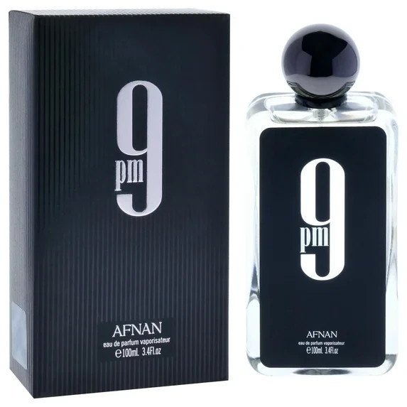 Afnan Eau De Parfum Men’s 9PM EDP Spray Cologne 3.4 oz/100ML Fragrances, Glass