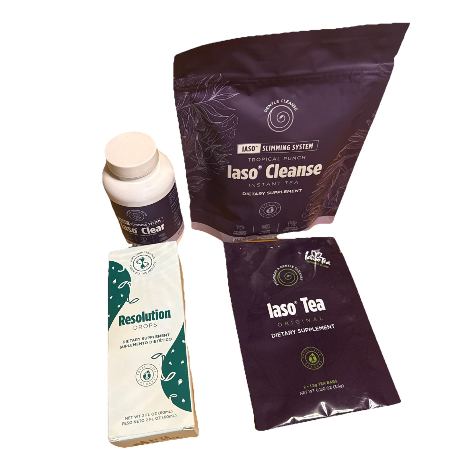 Total Life Changes IASO Slimming System Bundle – FREE Original Tea